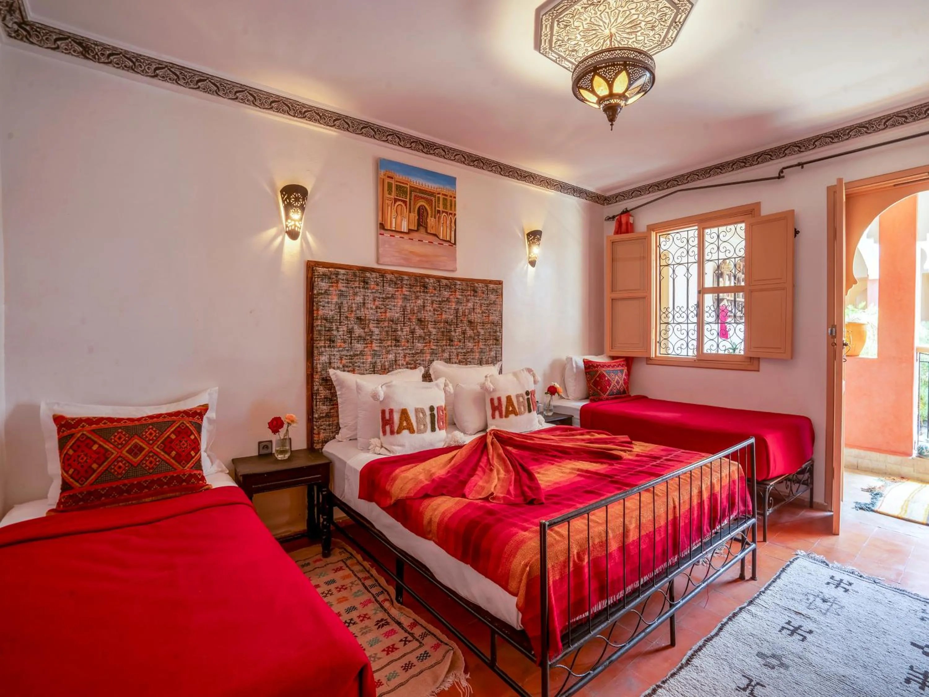 Bed in Riad Dar Nakhla