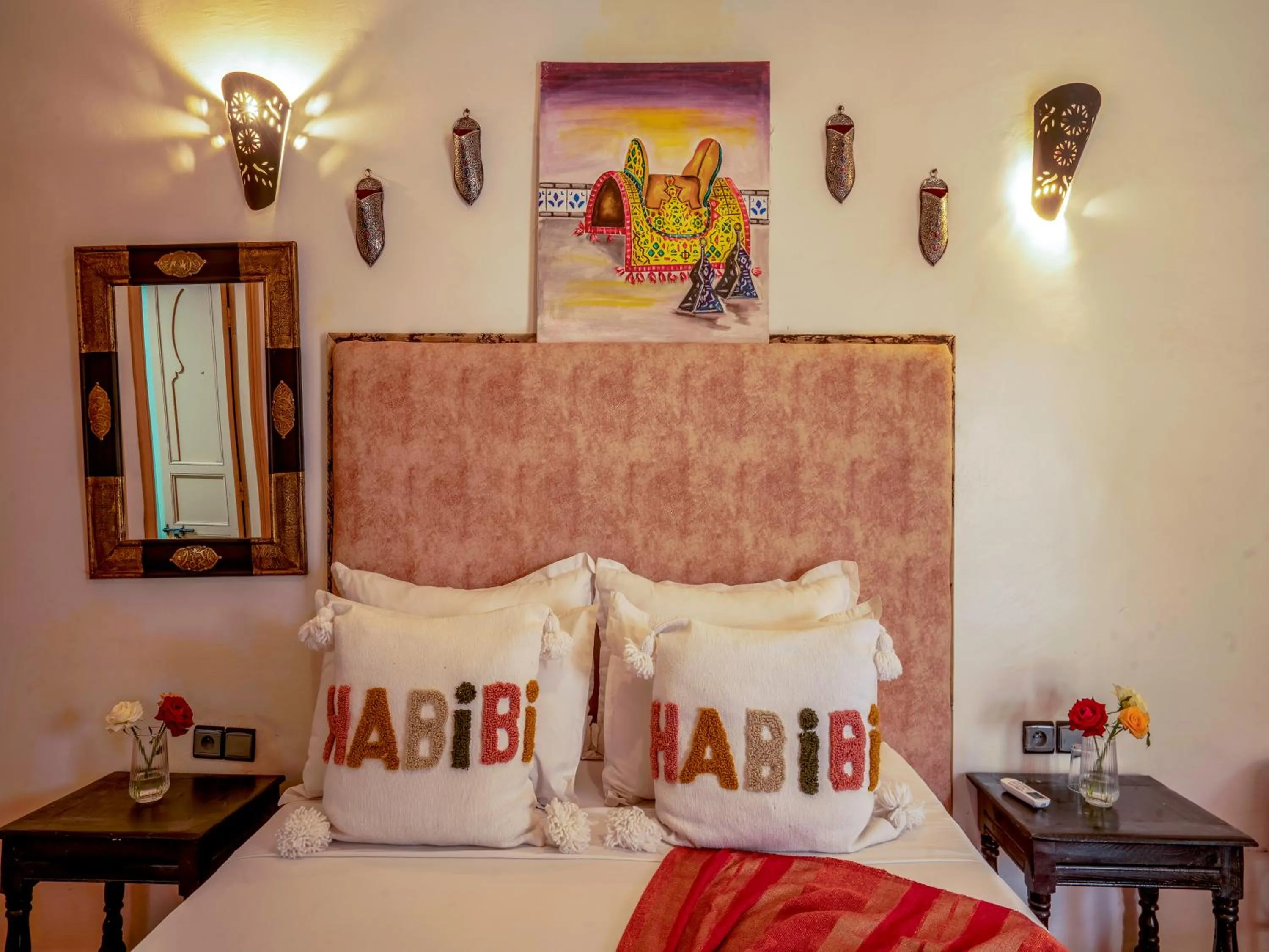 Bed in Riad Dar Nakhla