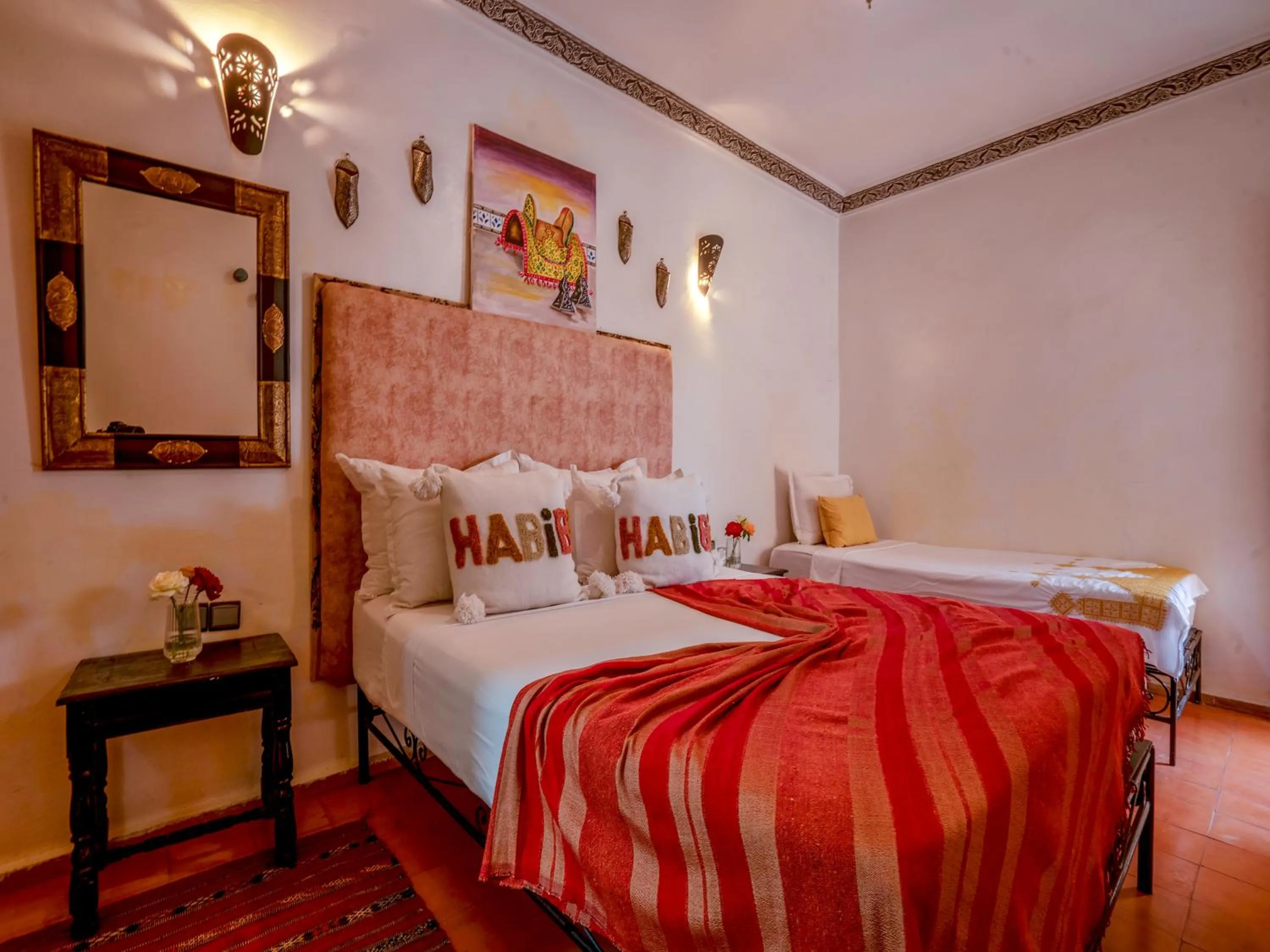 Bed in Riad Dar Nakhla