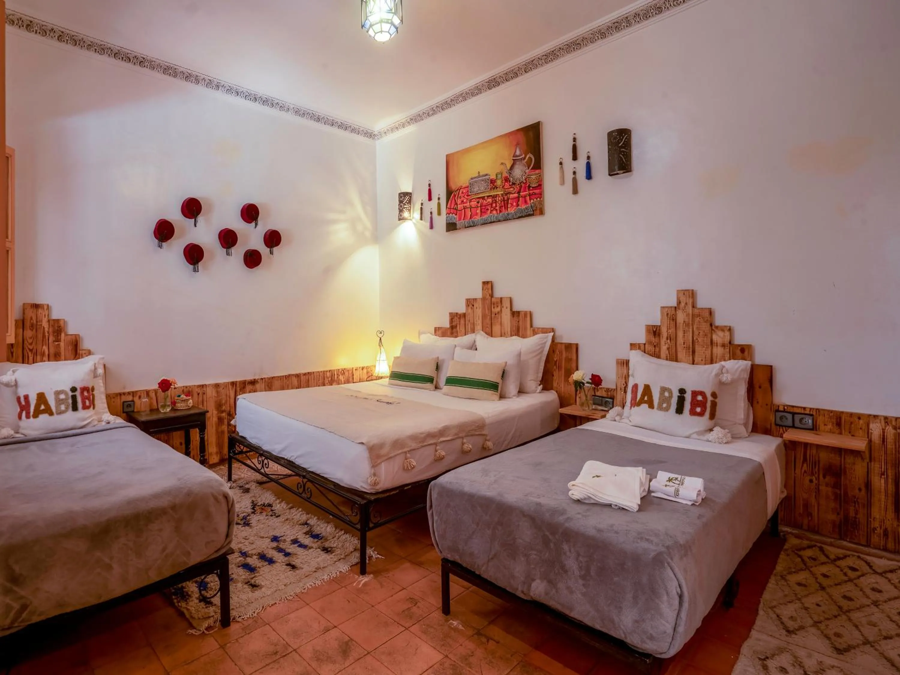 Bed in Riad Dar Nakhla