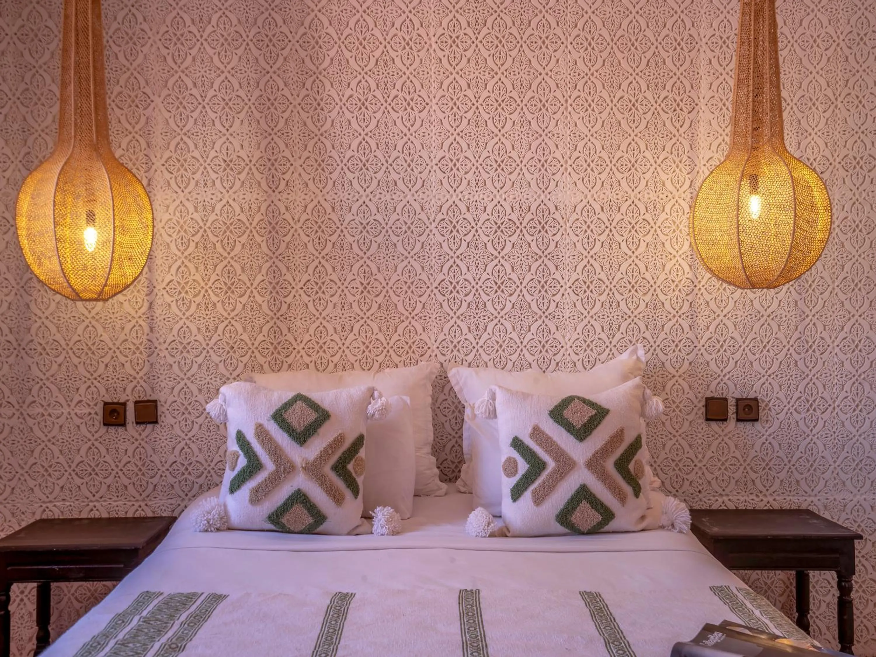 Bed in Riad Dar Nakhla