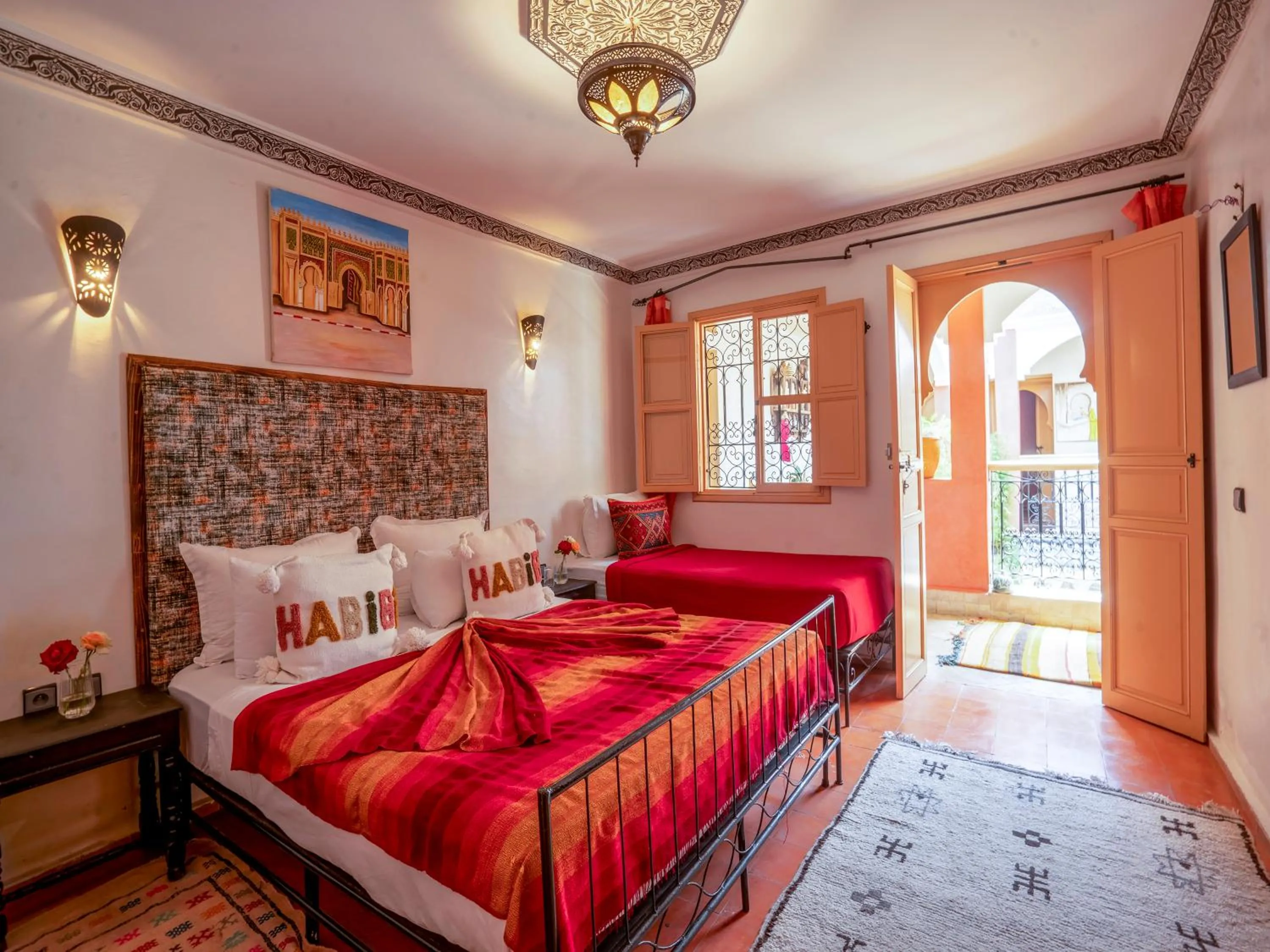 Bed in Riad Dar Nakhla