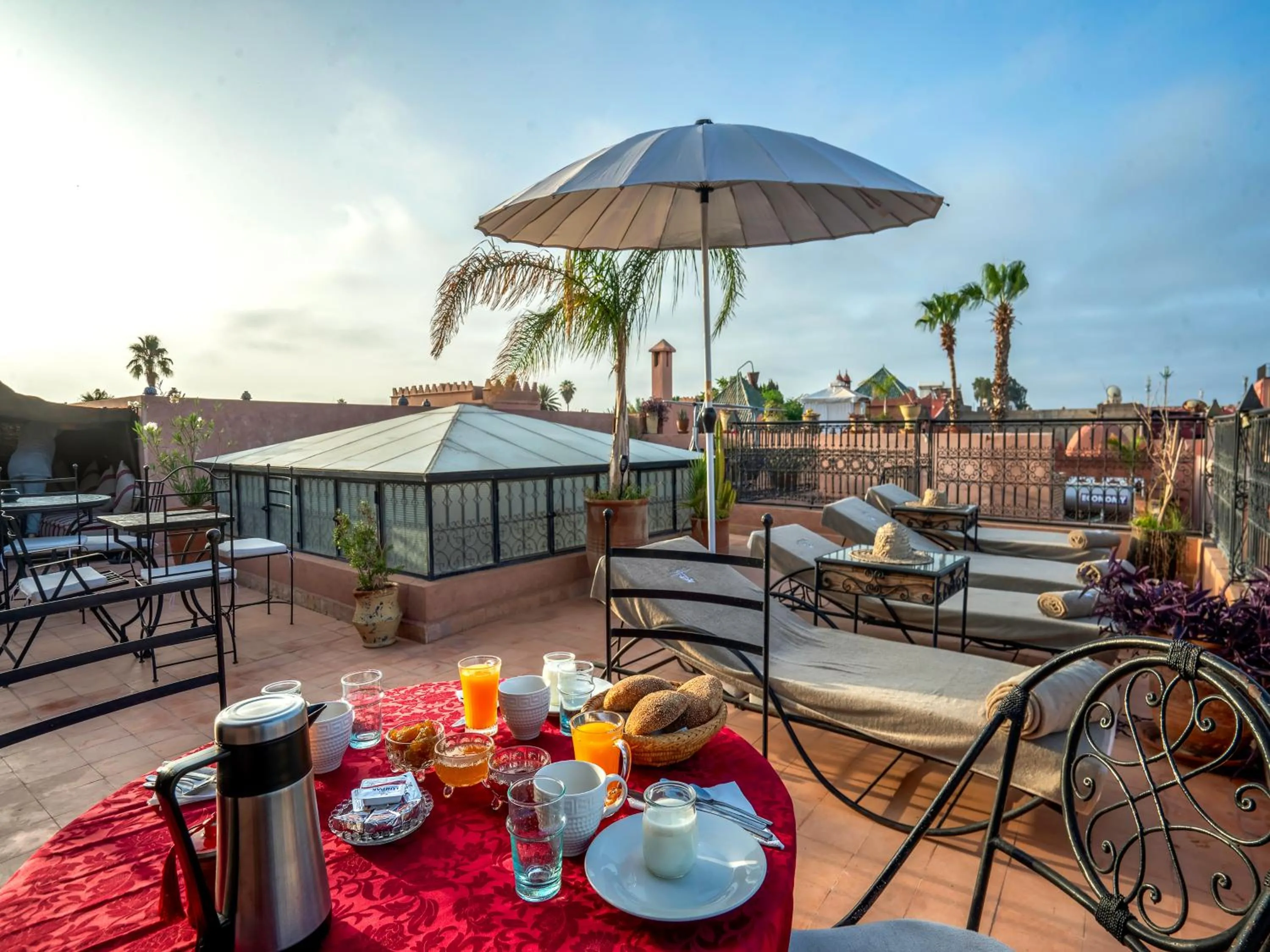 Patio in Riad Dar Nakhla
