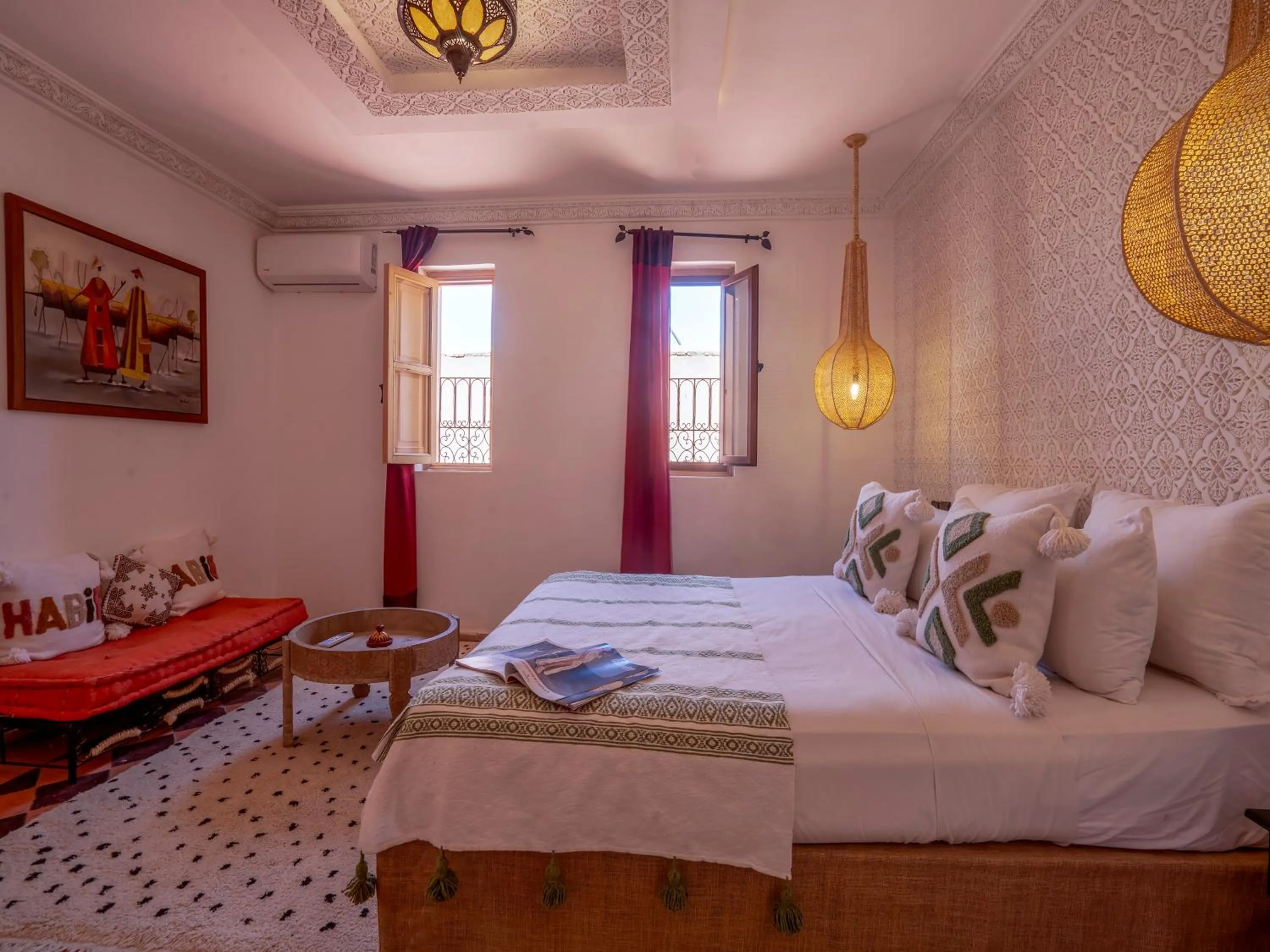 Bed in Riad Dar Nakhla