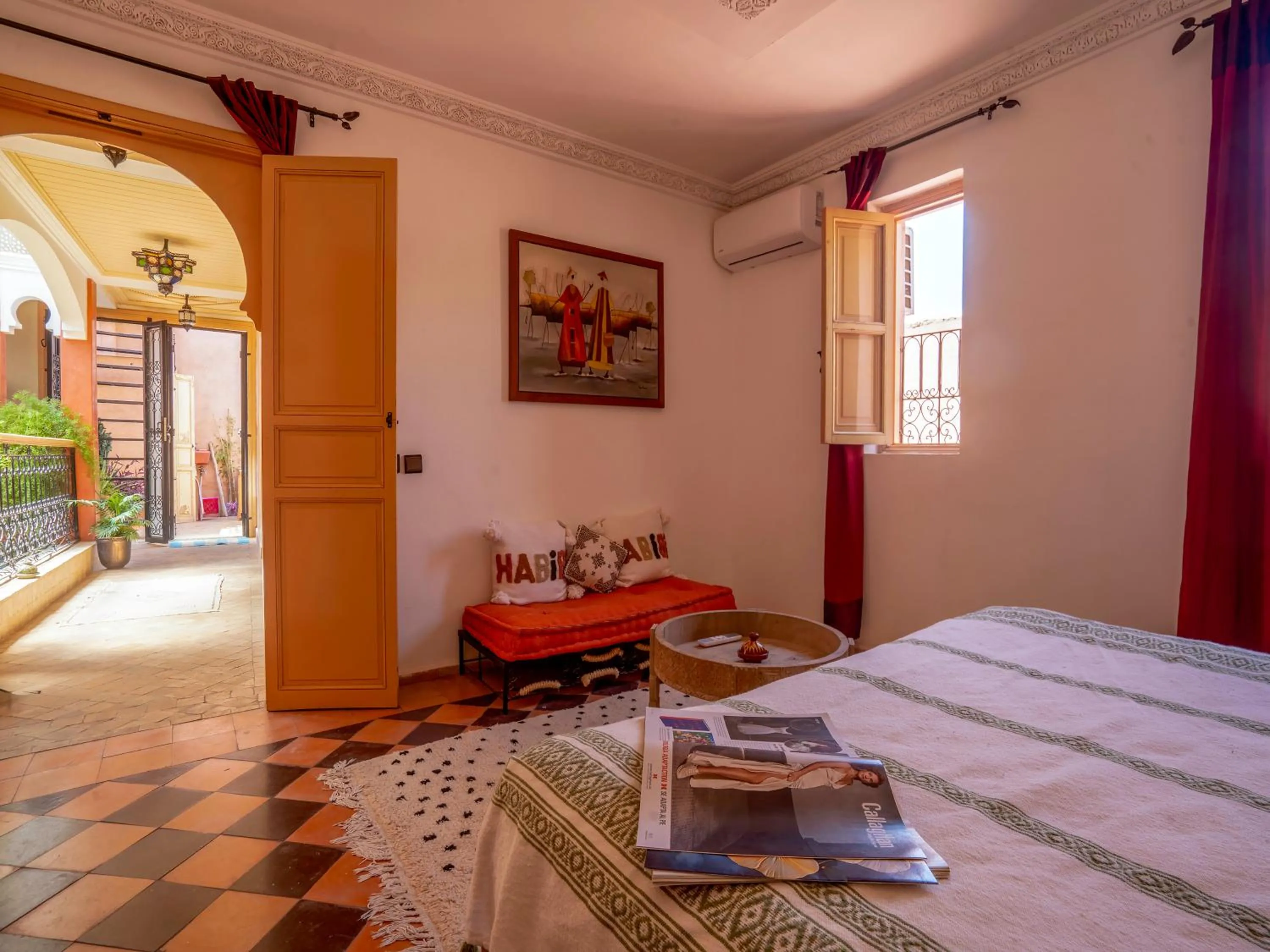Bed in Riad Dar Nakhla