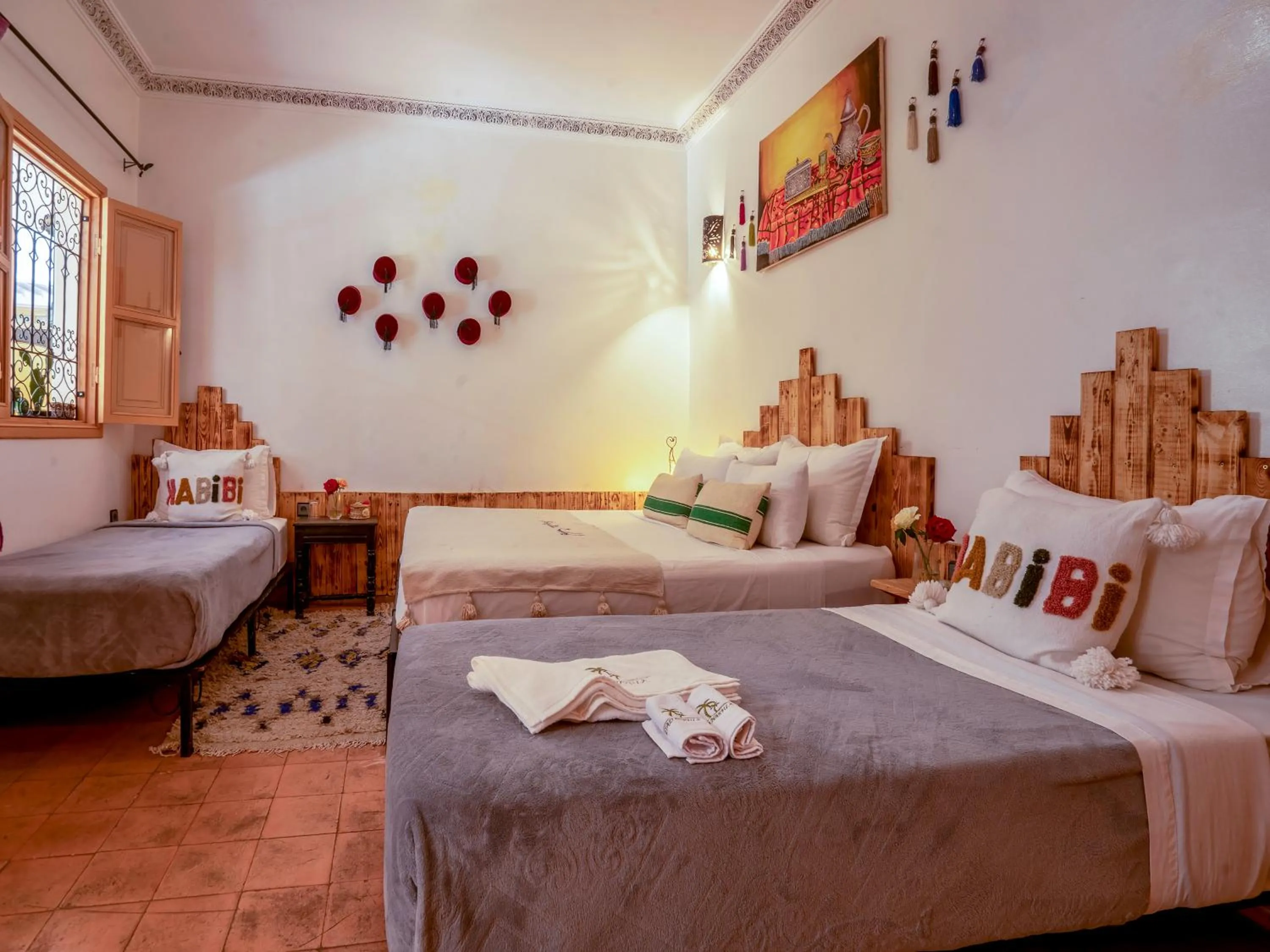Bed in Riad Dar Nakhla