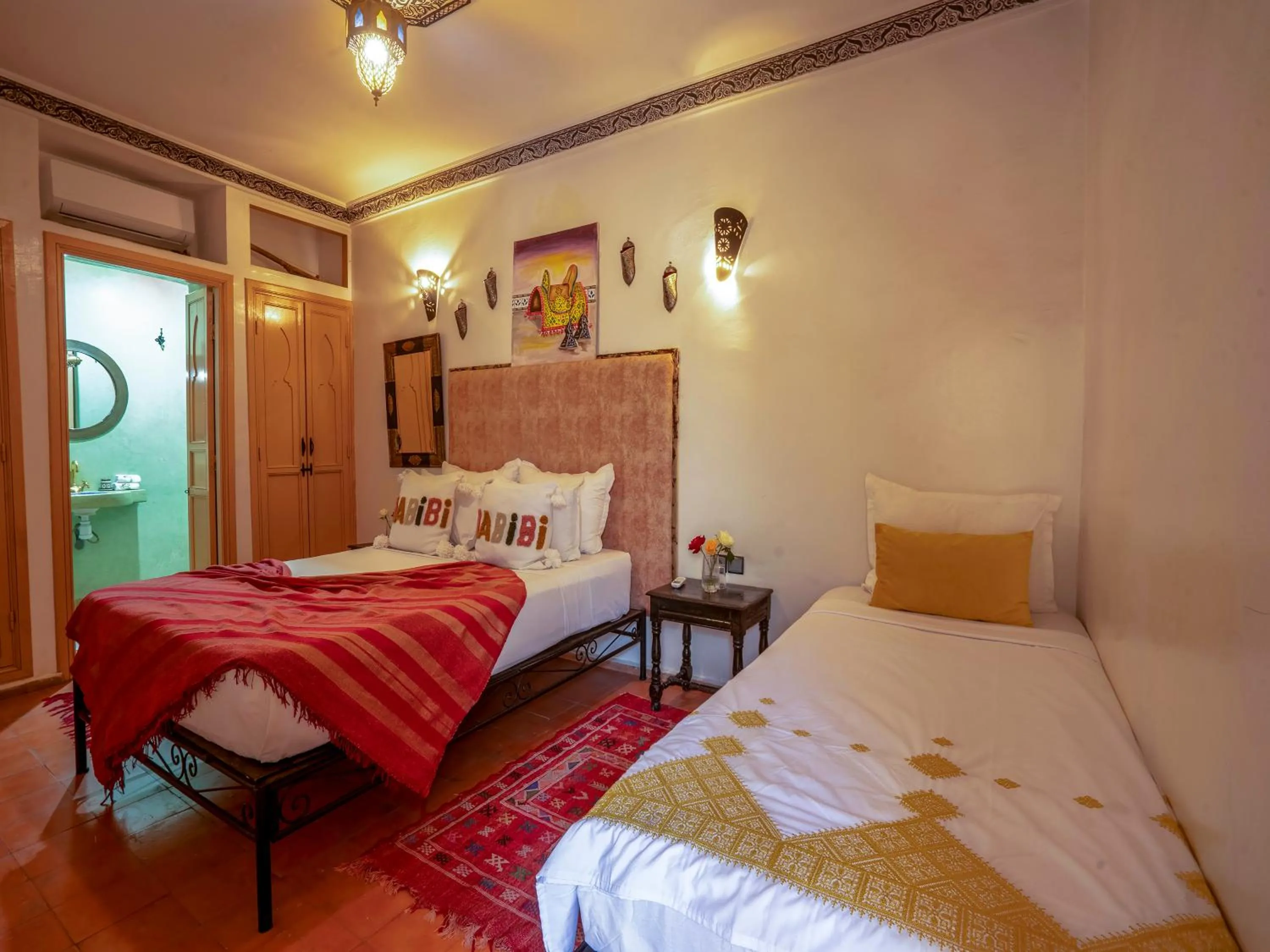 Bed in Riad Dar Nakhla