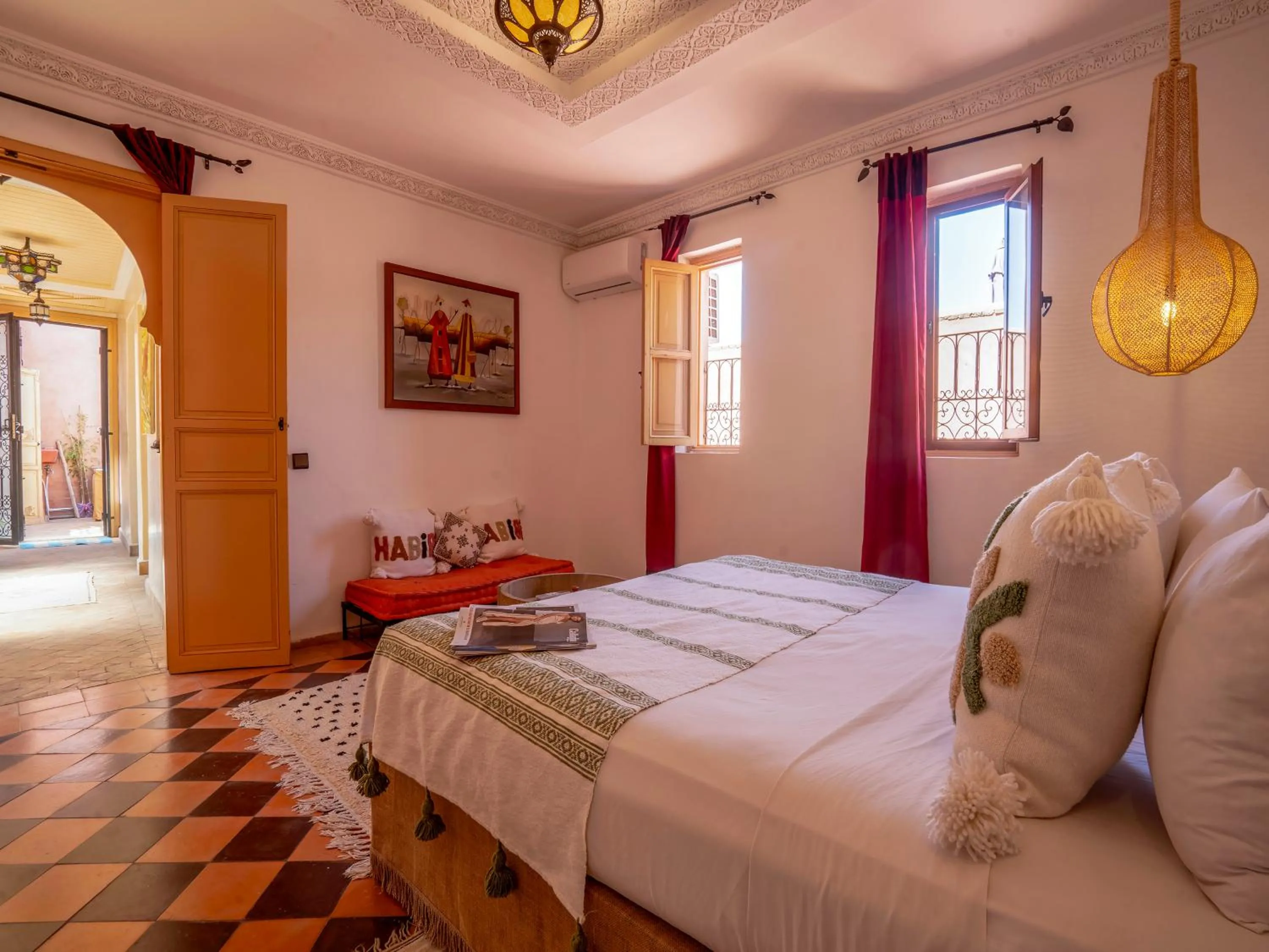 Bed in Riad Dar Nakhla