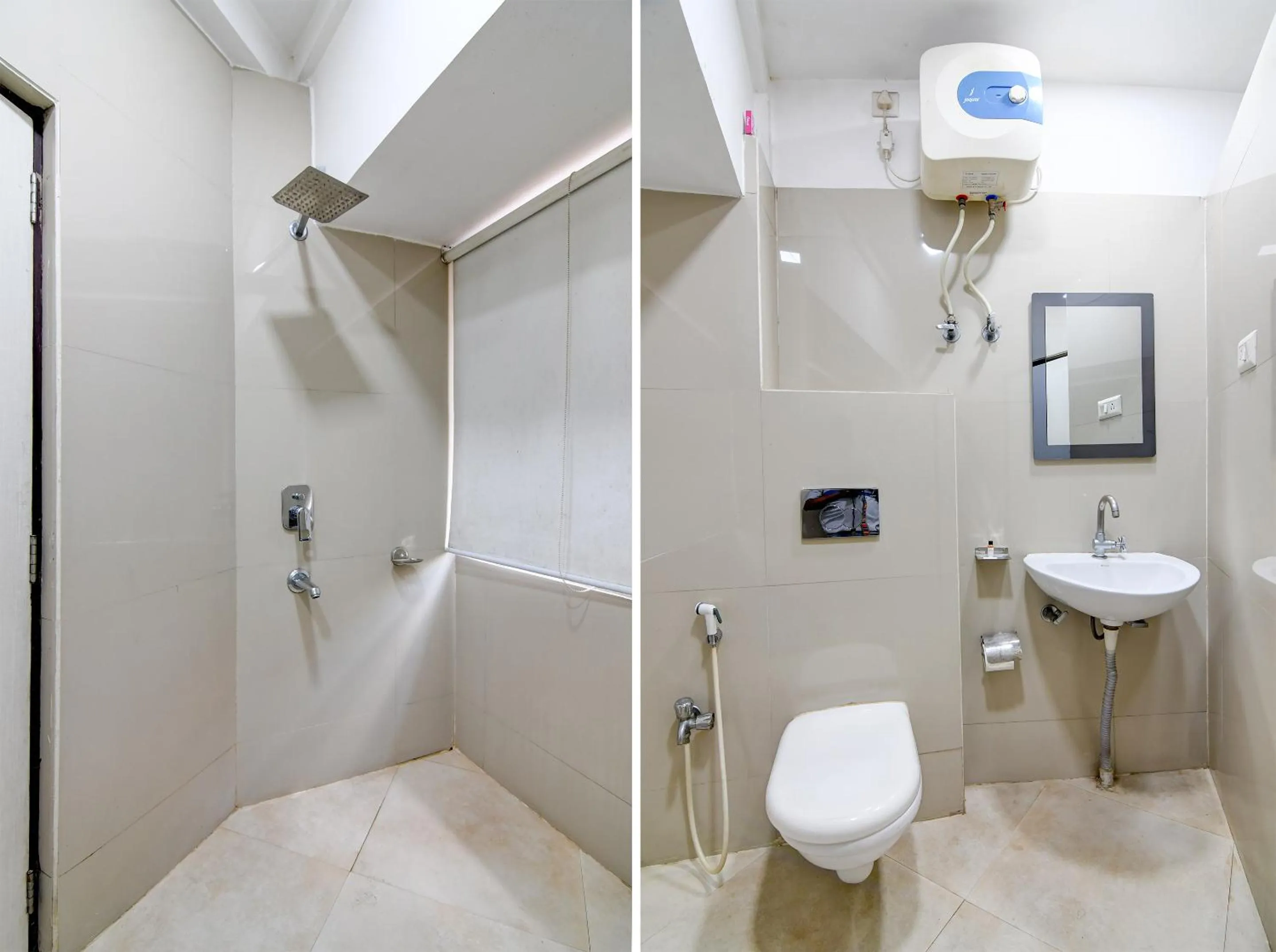 Shower in Hotel Q Inn