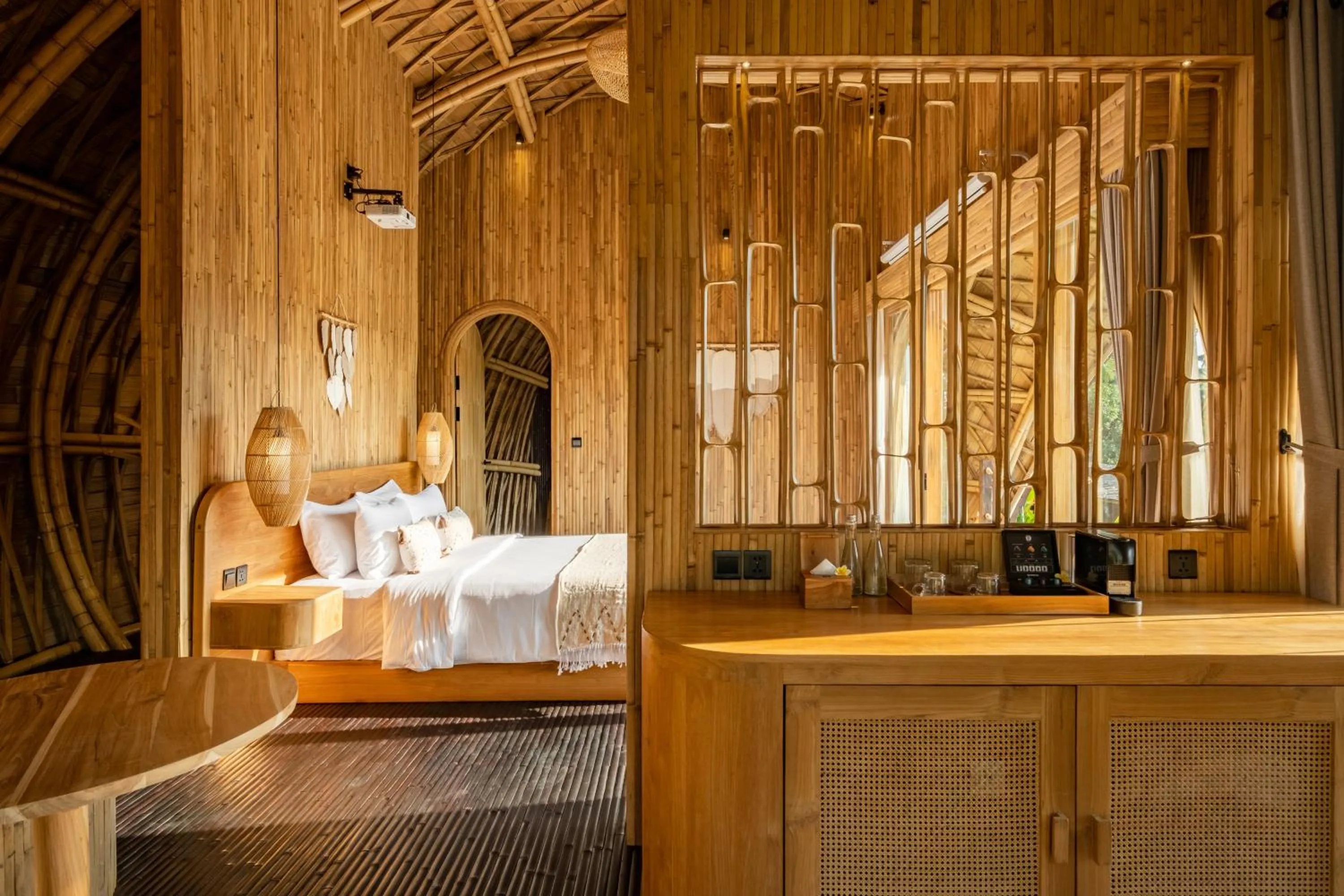 Living room, Bed in Jungleight Bali