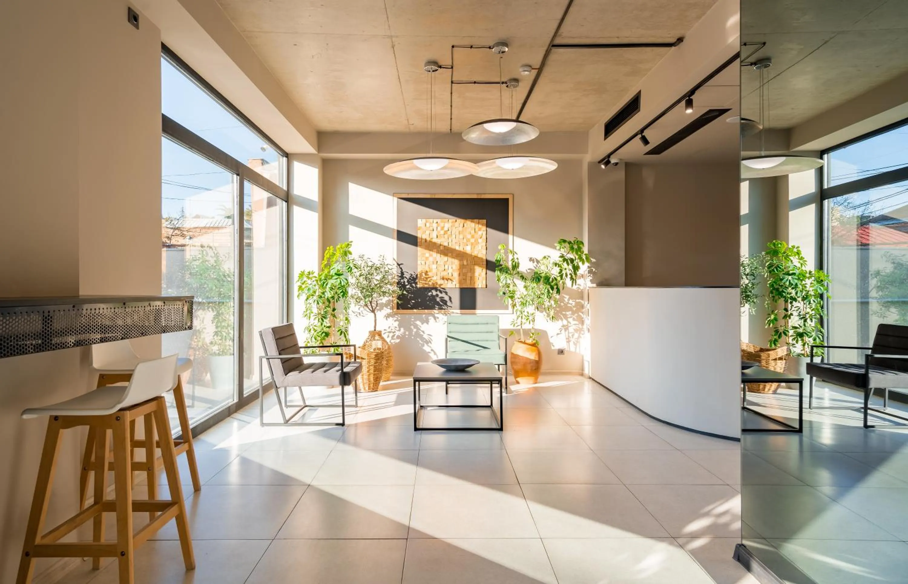 Seating area in Doors Boutique Hotel