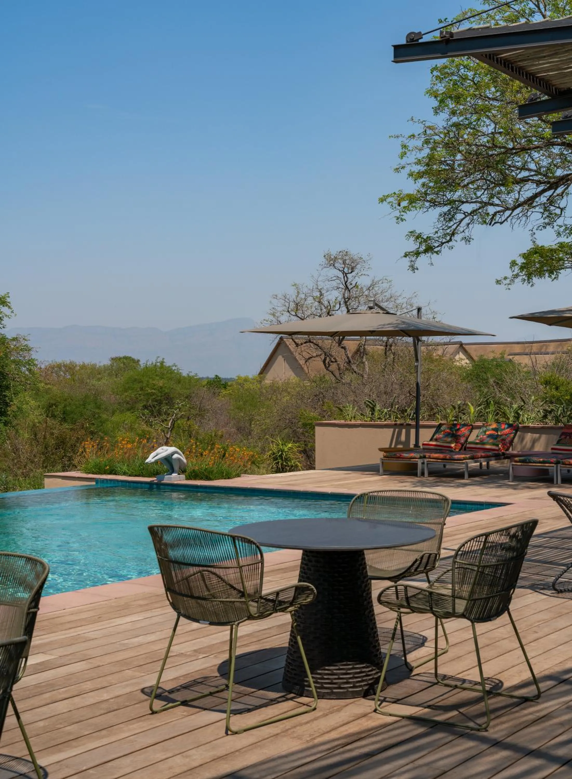 Patio in Radisson Safari Hotel Hoedspruit