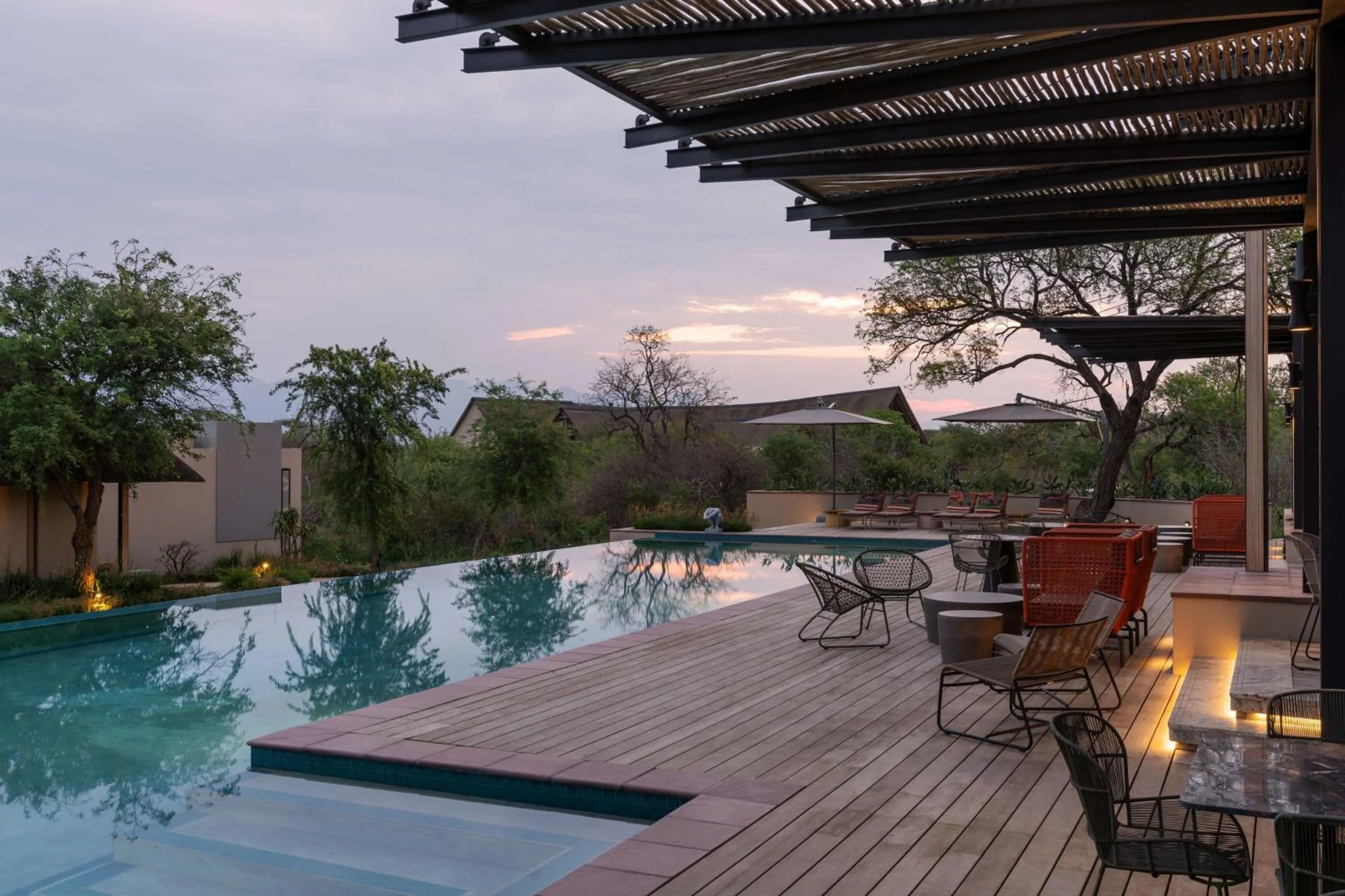 Pool view in Radisson Safari Hotel Hoedspruit