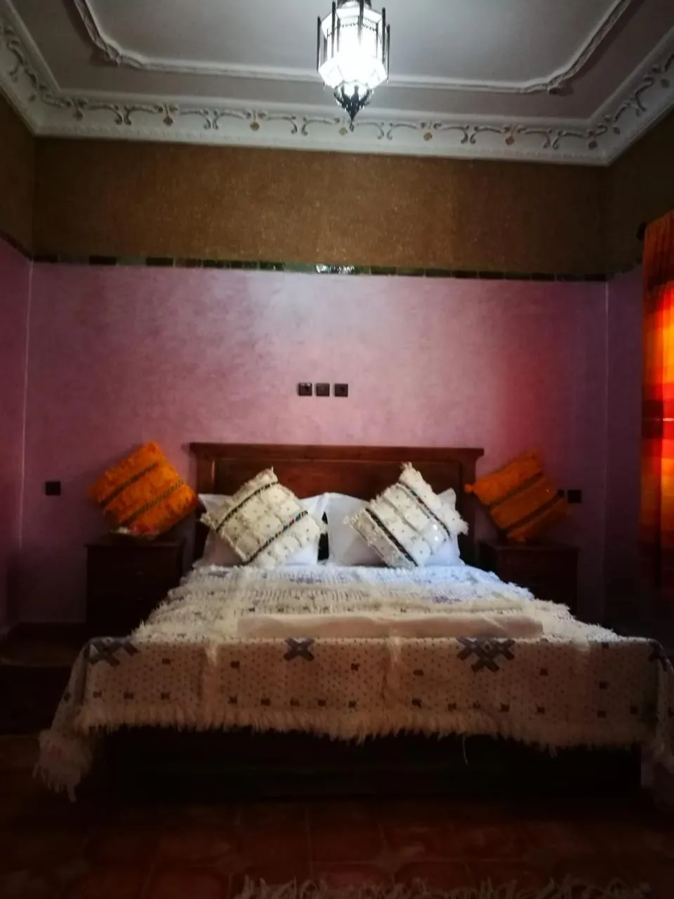 Bed in Riad Soleil du Monde