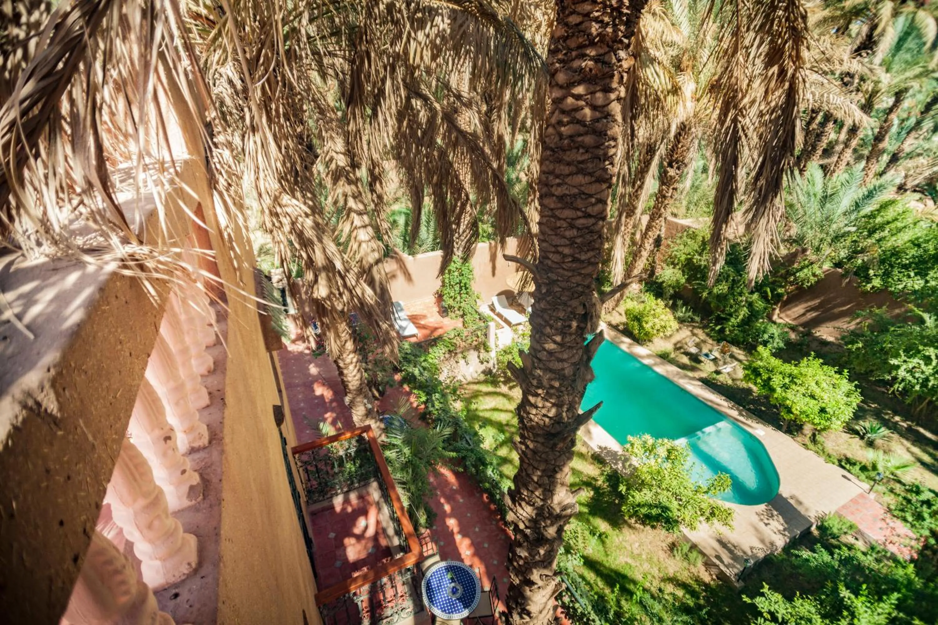 Bird's eye view in Riad Soleil du Monde