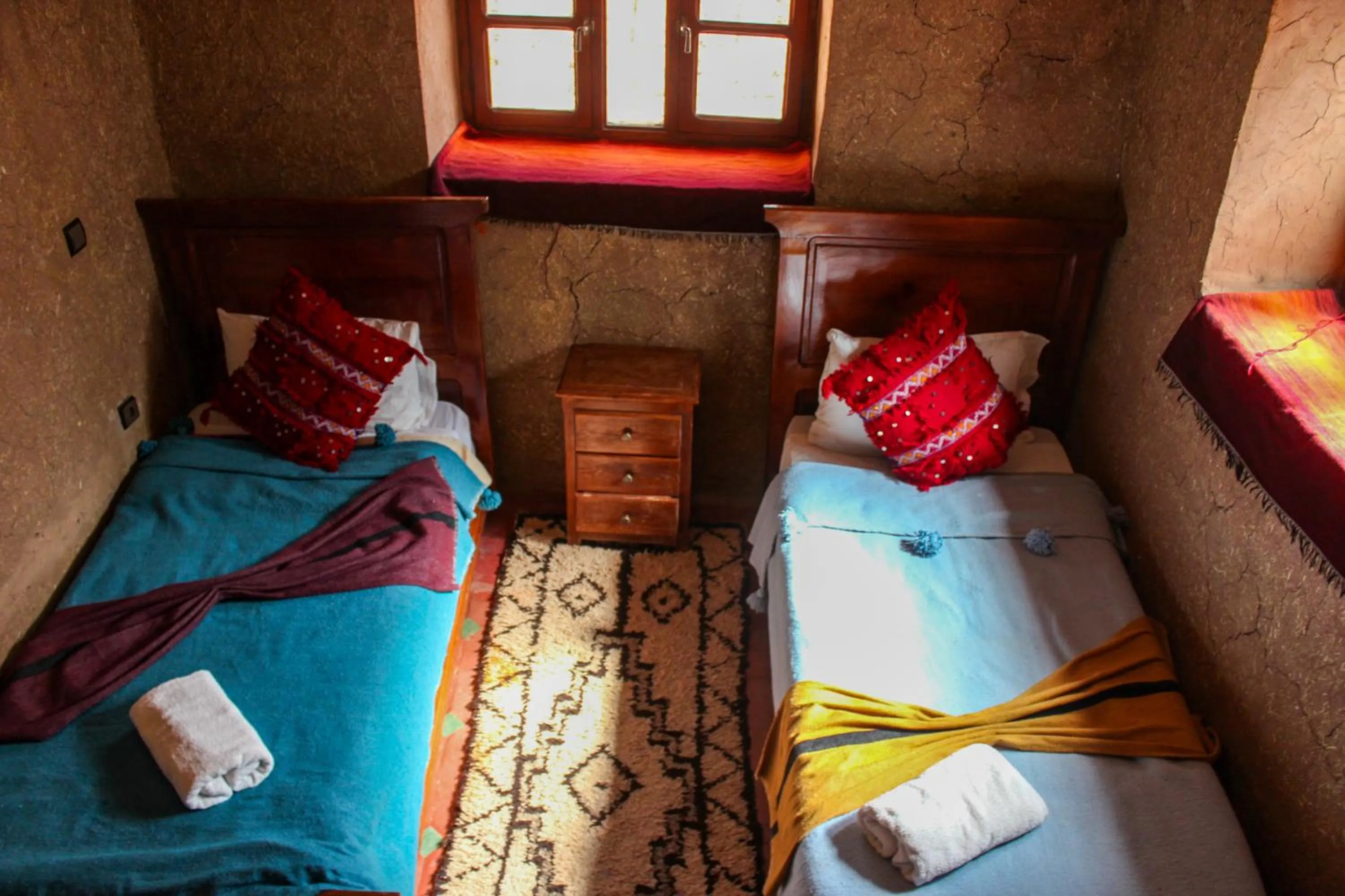 Bedroom, Bed in Riad Soleil du Monde