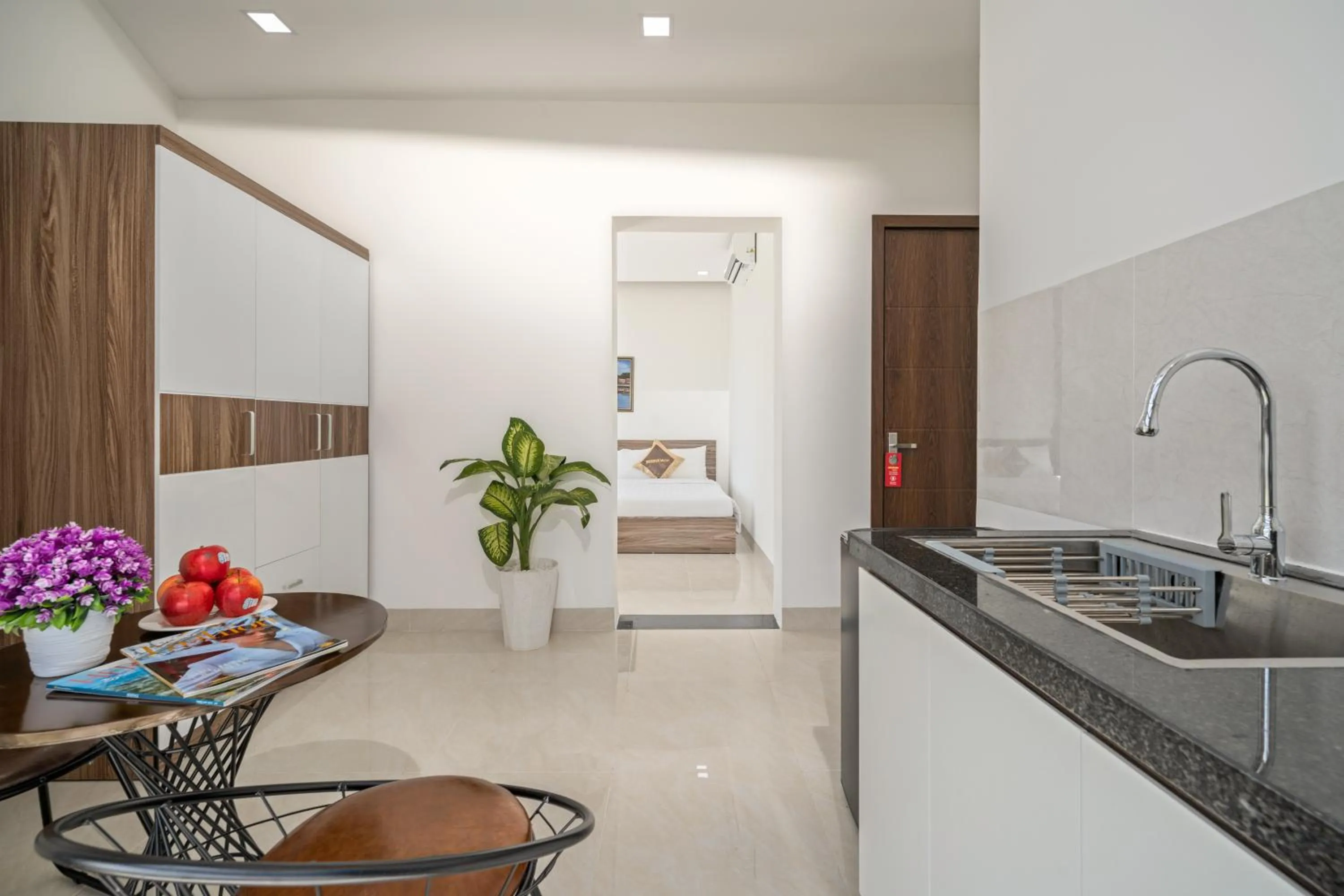 Kitchen or kitchenette in Moskva Motel & Apartment Danang