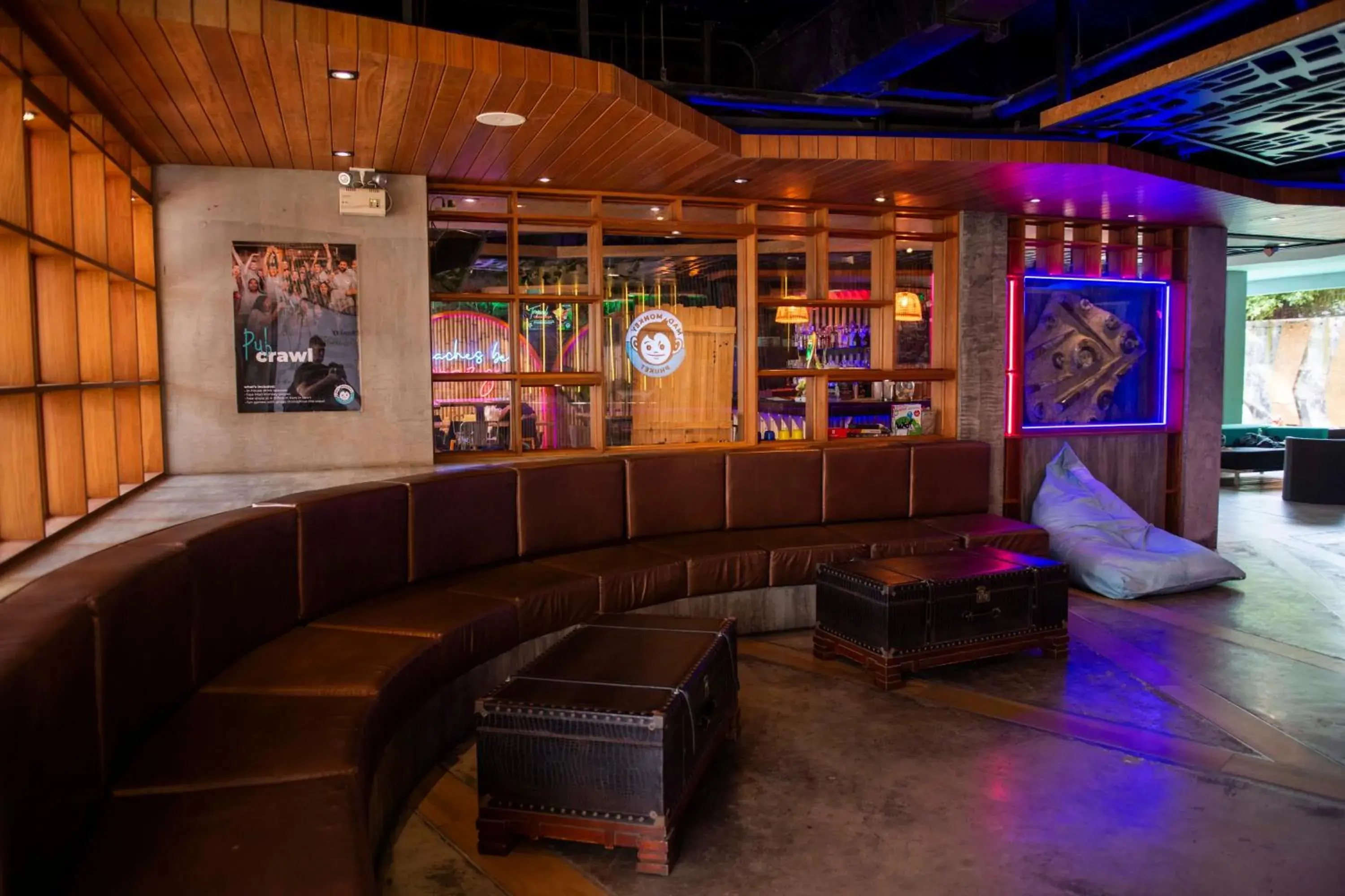 Lounge or bar in Mad Monkey Phuket Lounge or bar in Mad Monkey Phuket
