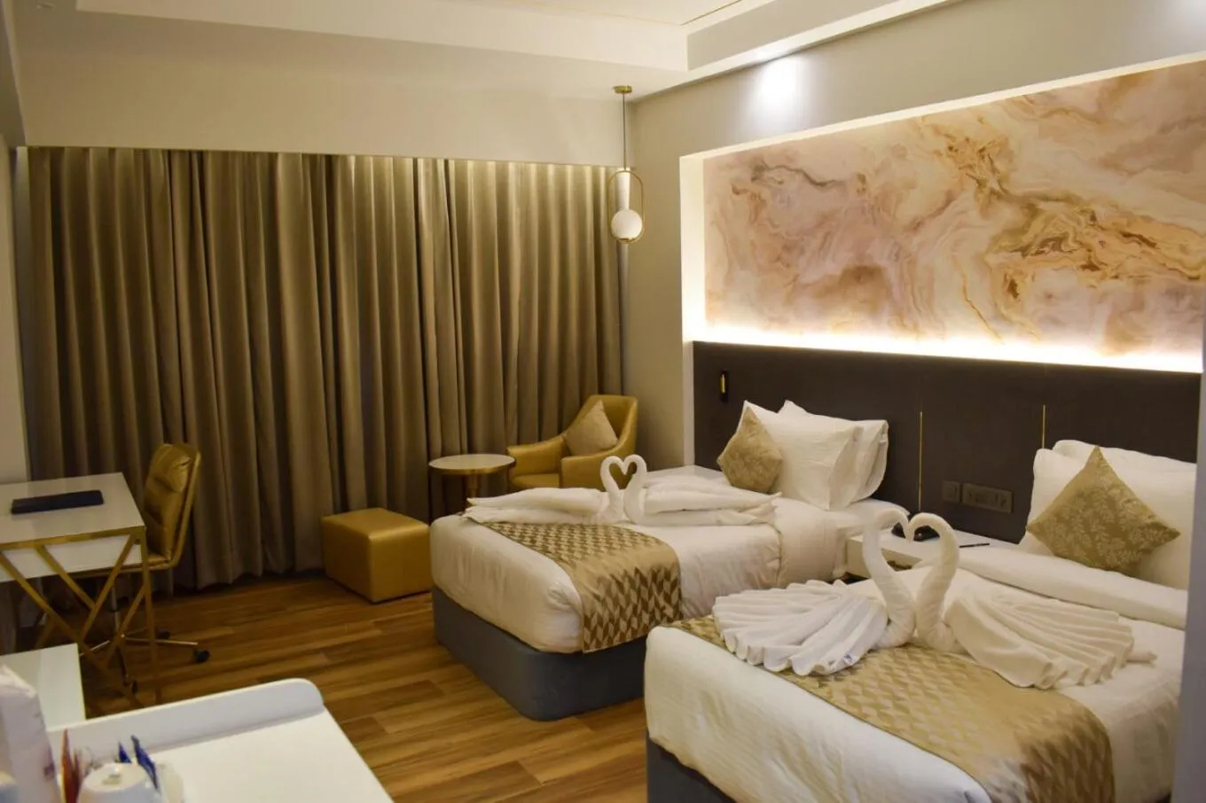 Bed in Tulip Inn Shravasti