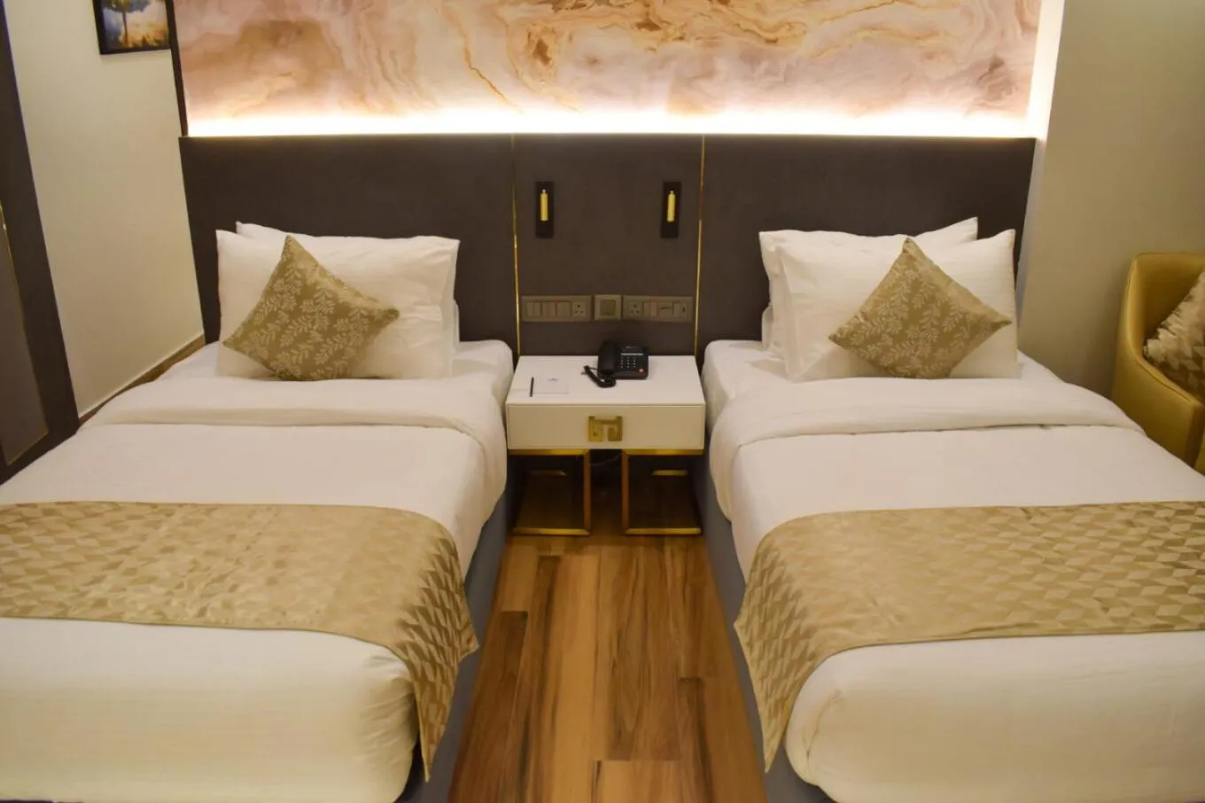 Bedroom, Bed in Tulip Inn Shravasti