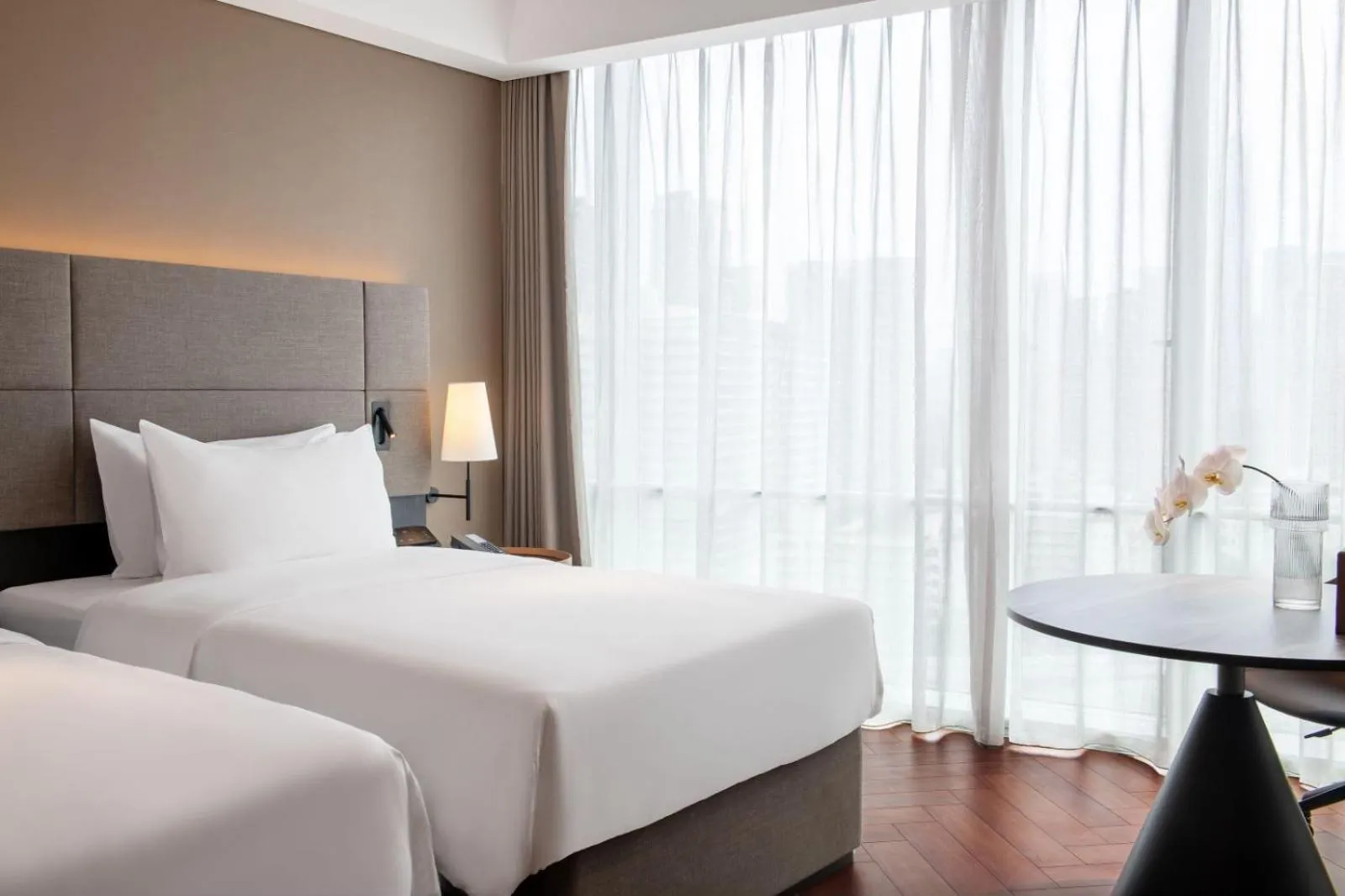 Bed in Intercity Hotel Futian Bin He Zhongzhou Bay