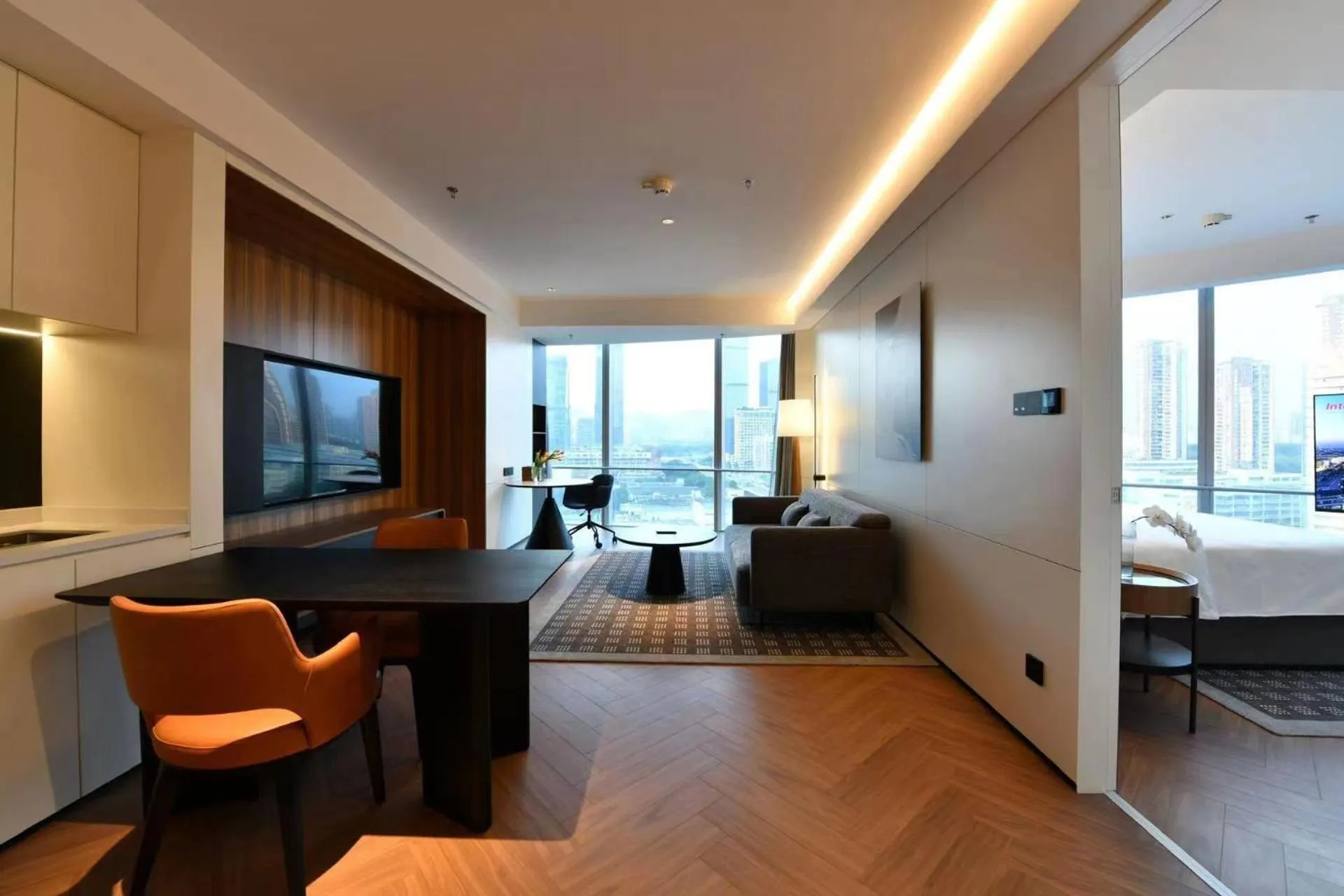 Living room in Intercity Hotel Futian Bin He Zhongzhou Bay
