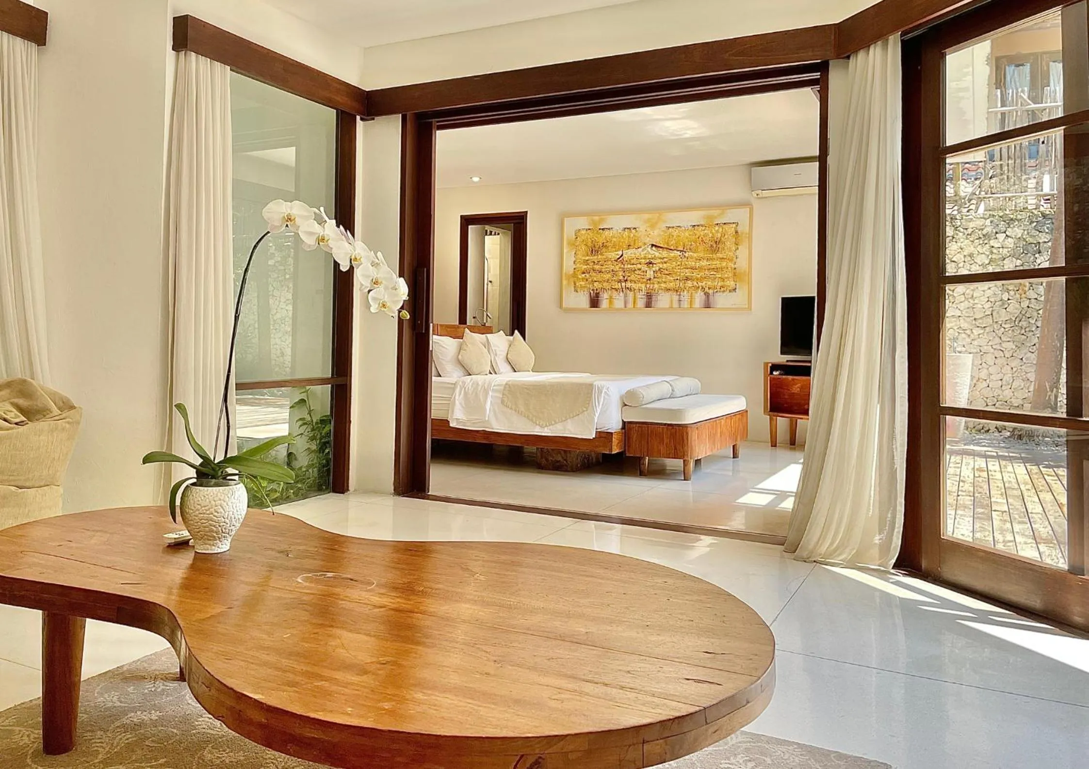Living room, Bed in Villa Kubu Seminyak
