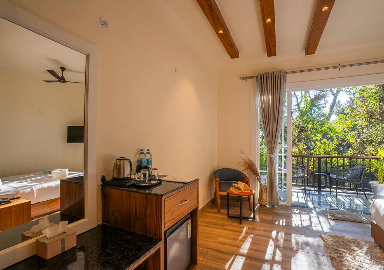 Coffee/tea facilities, Bed in Moustache Bhimtal Luxuria, Nainital