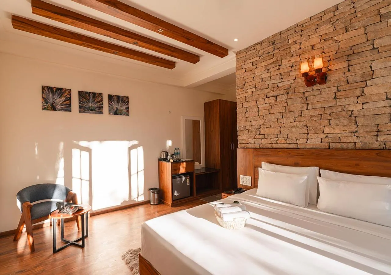 Bedroom, Bed in Moustache Bhimtal Luxuria, Nainital