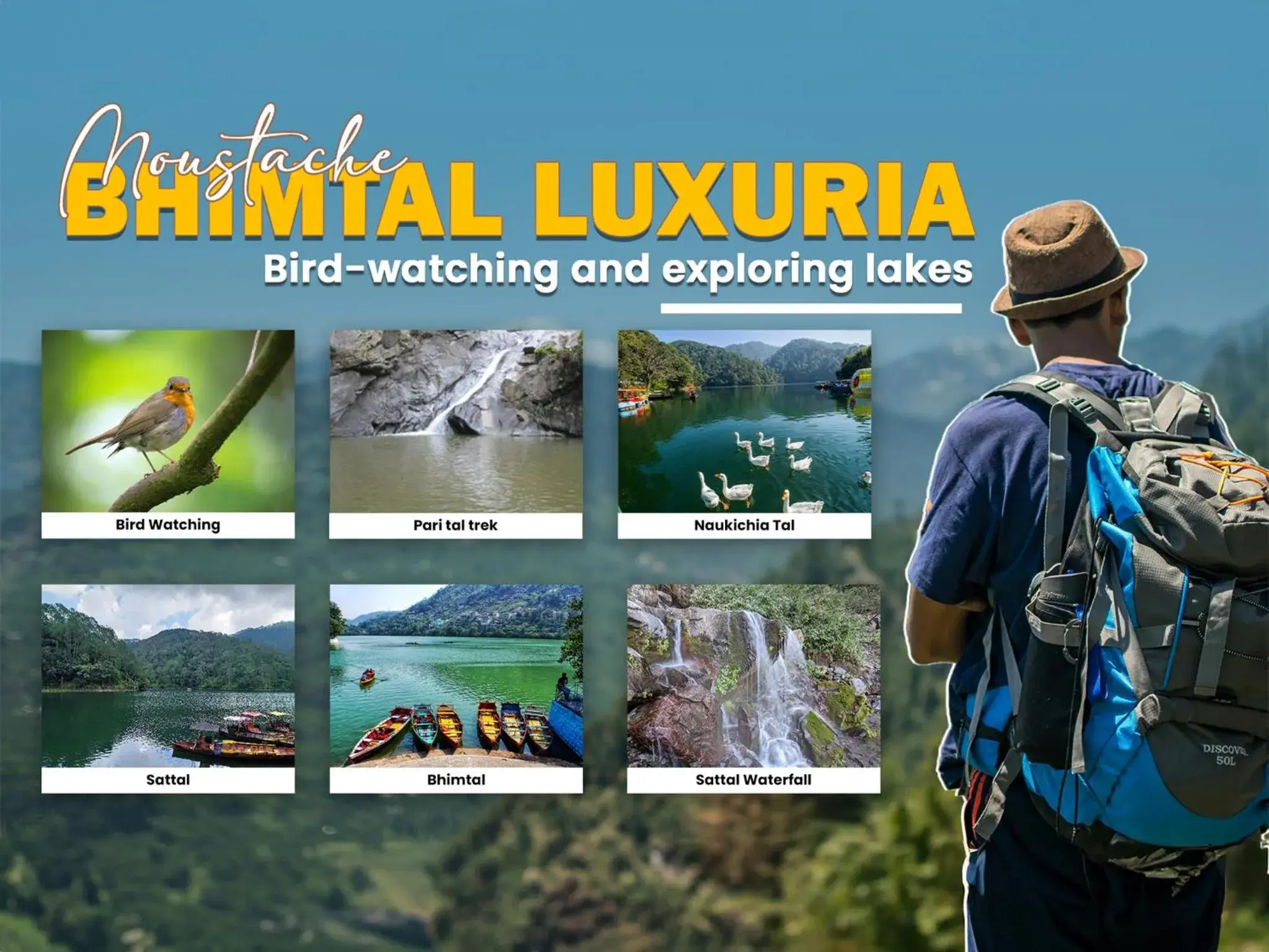 Bird's eye view in Moustache Bhimtal Luxuria, Nainital Bird's eye view in Moustache Bhimtal Luxuria, Nainital