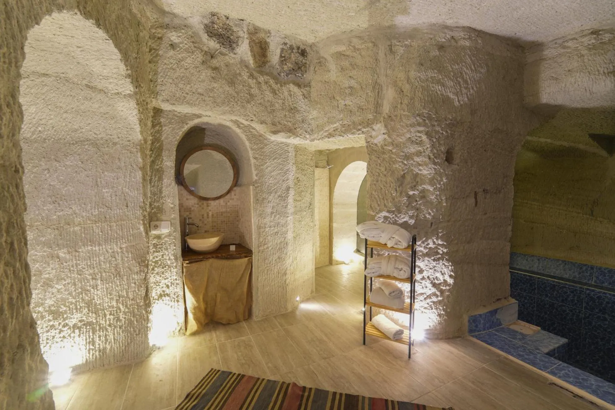 Bathroom in My Cave Suites