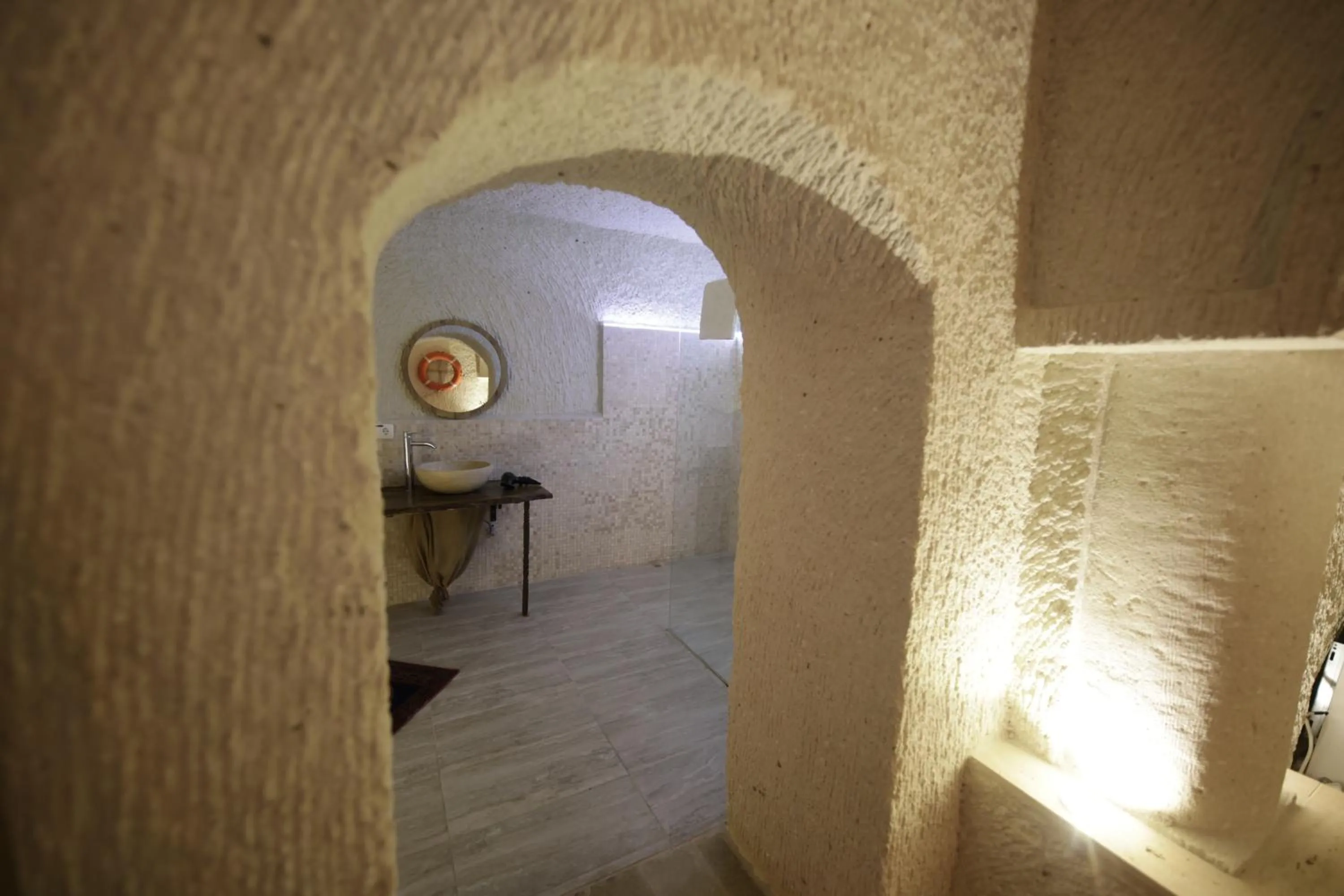 Bathroom in My Cave Suites