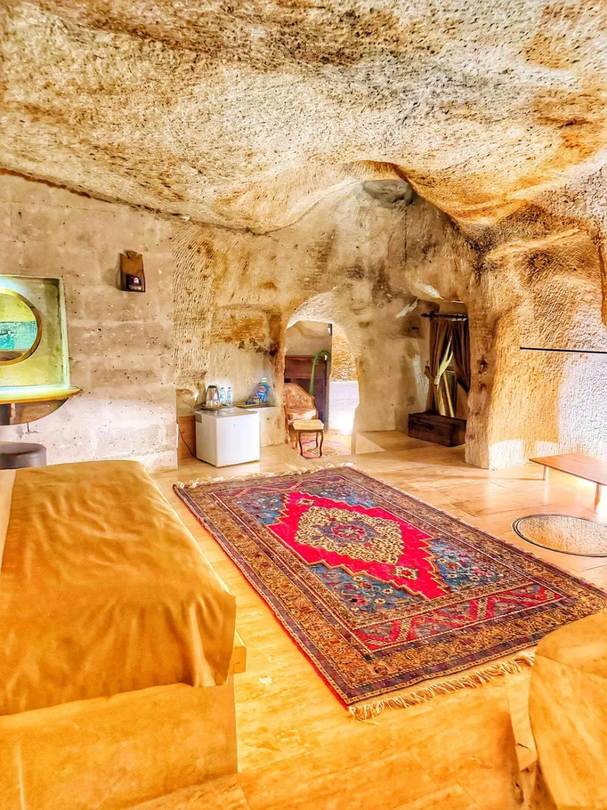 Bedroom in My Cave Suites