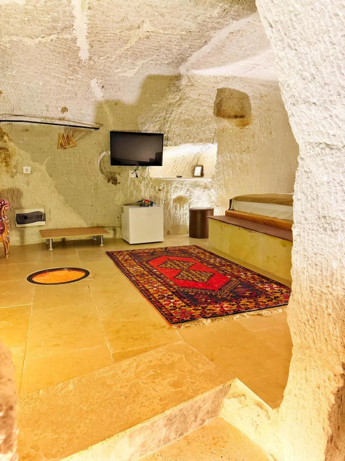 Seating area in My Cave Suites