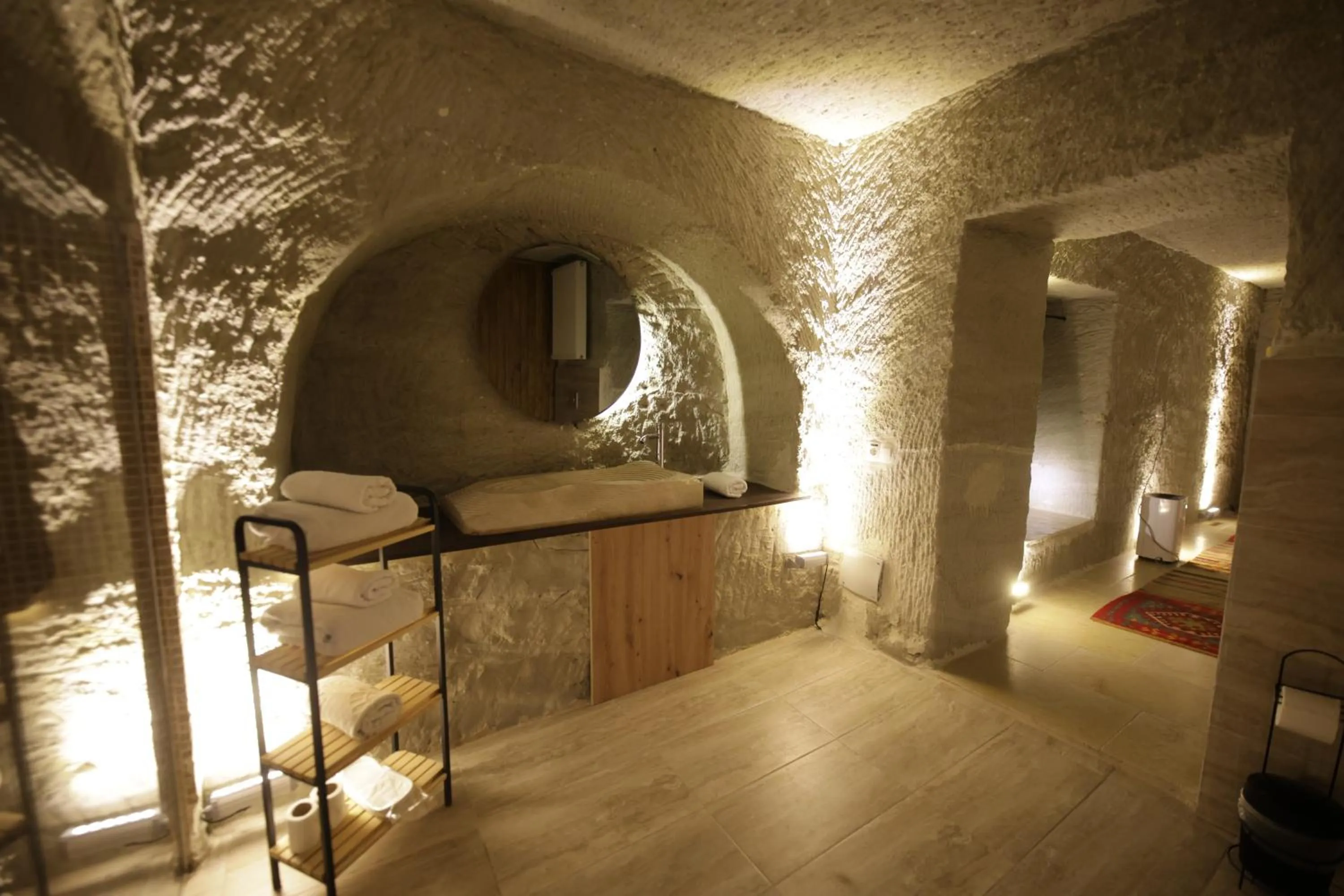 Bathroom in My Cave Suites