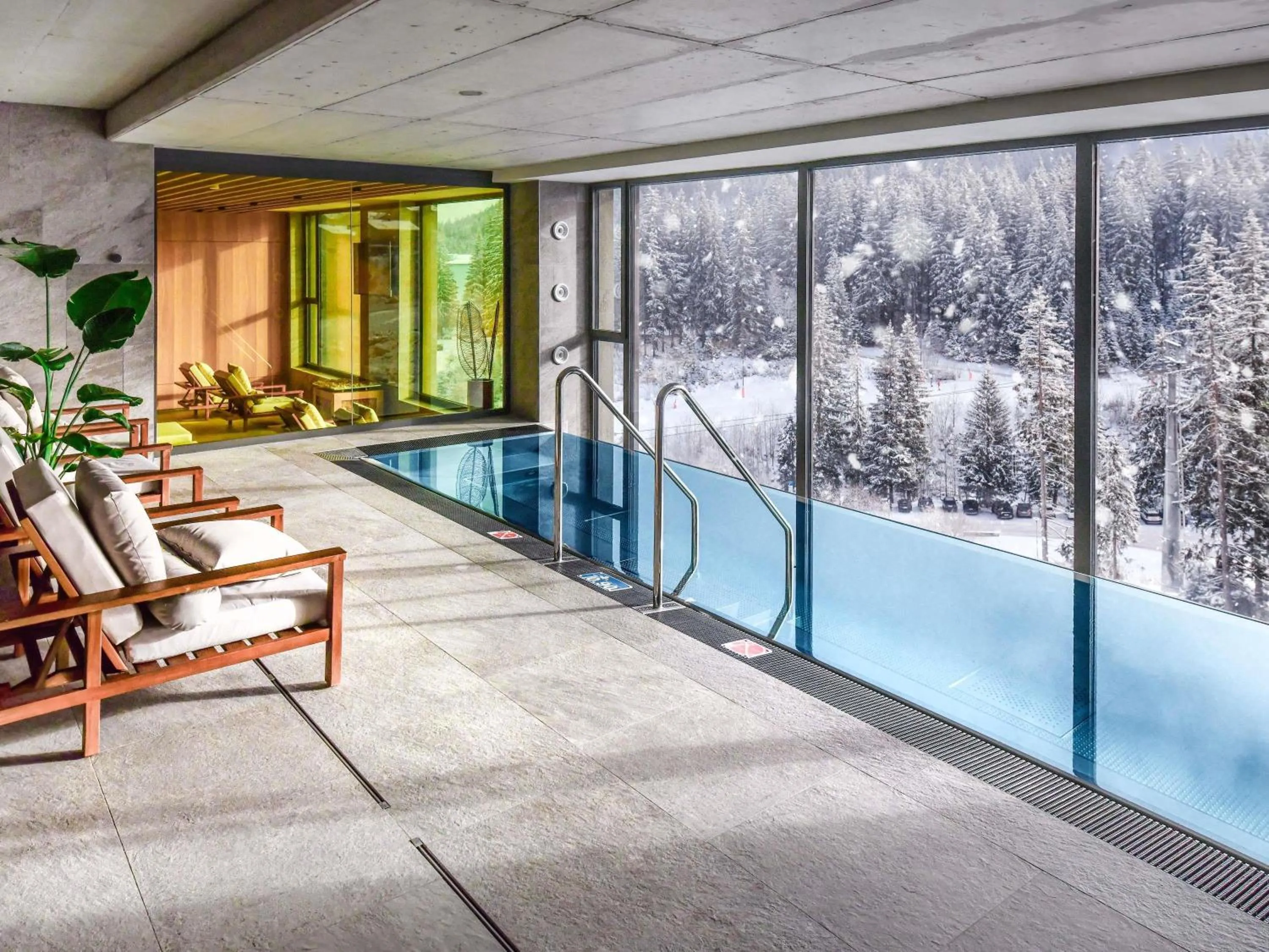 Pool view in Swissôtel Damian Jasna