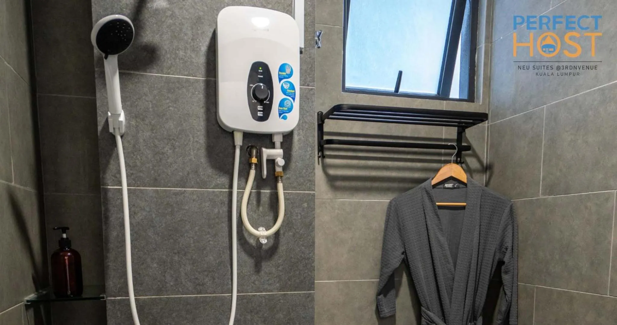 Shower in Neu Suites @ 3rdNvenue by Perfect Host