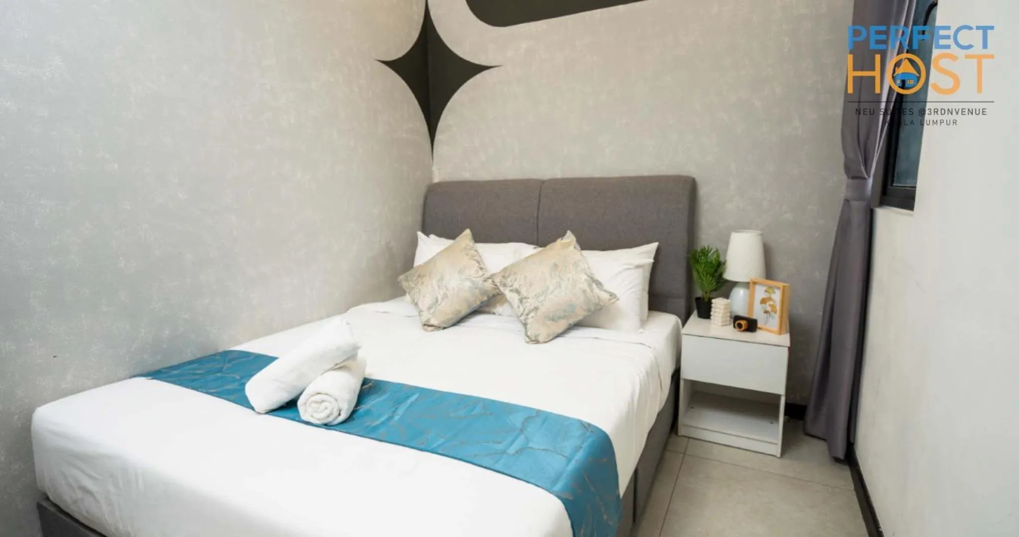 Bed in Neu Suites @ 3rdNvenue by Perfect Host