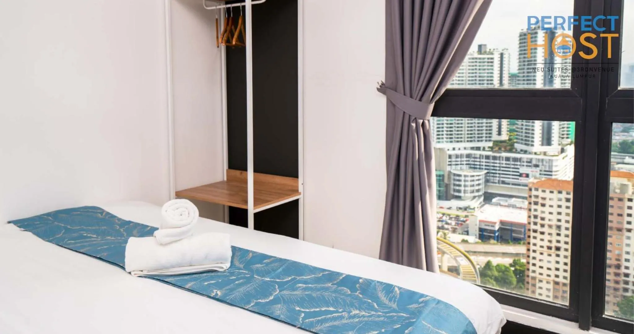 Bed in Neu Suites @ 3rdNvenue by Perfect Host