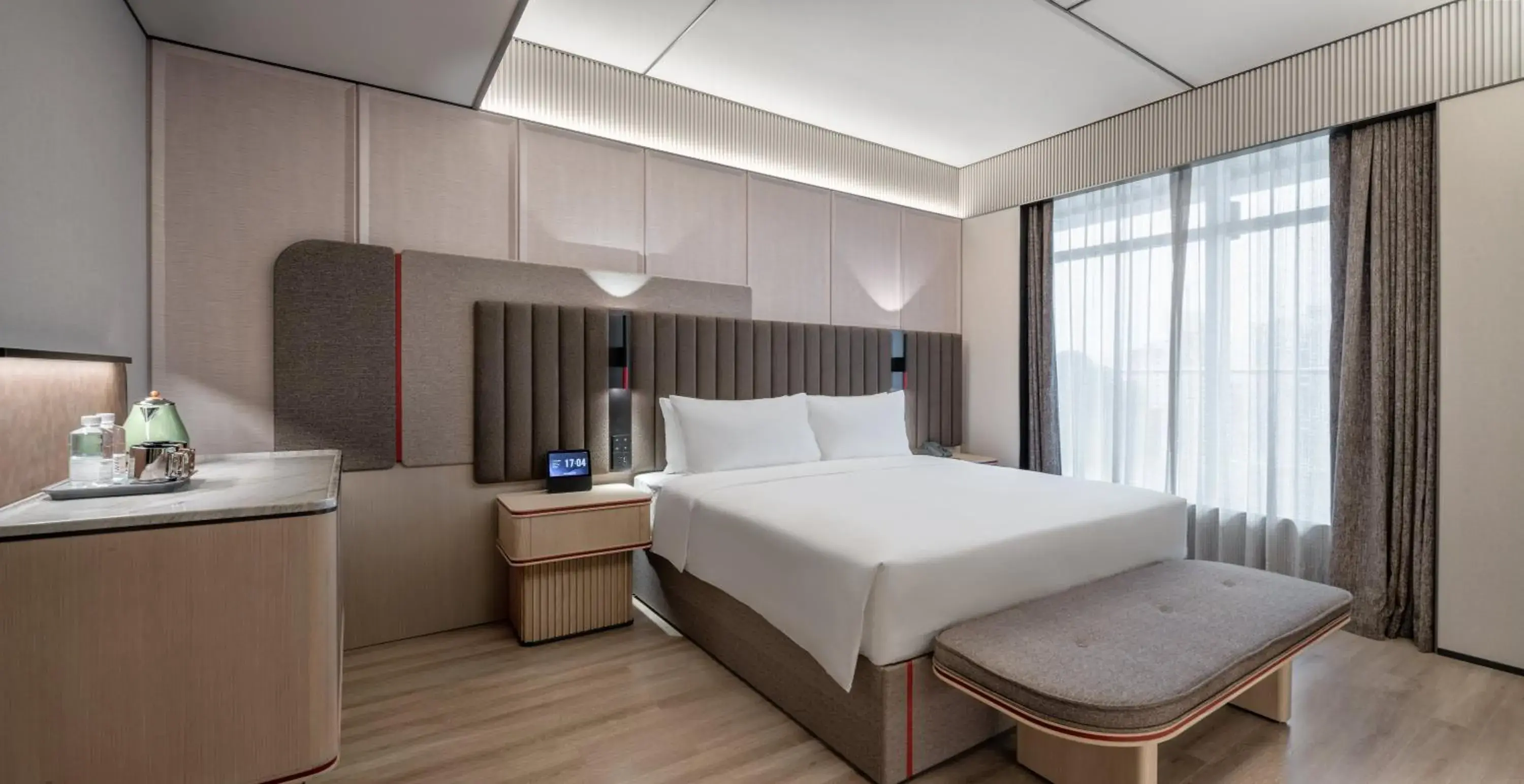 Bed in Intercity Shenzhen Futian Huanggang with Free Mini Bar Bed in Intercity Shenzhen Futian Huanggang with Free Mini Bar