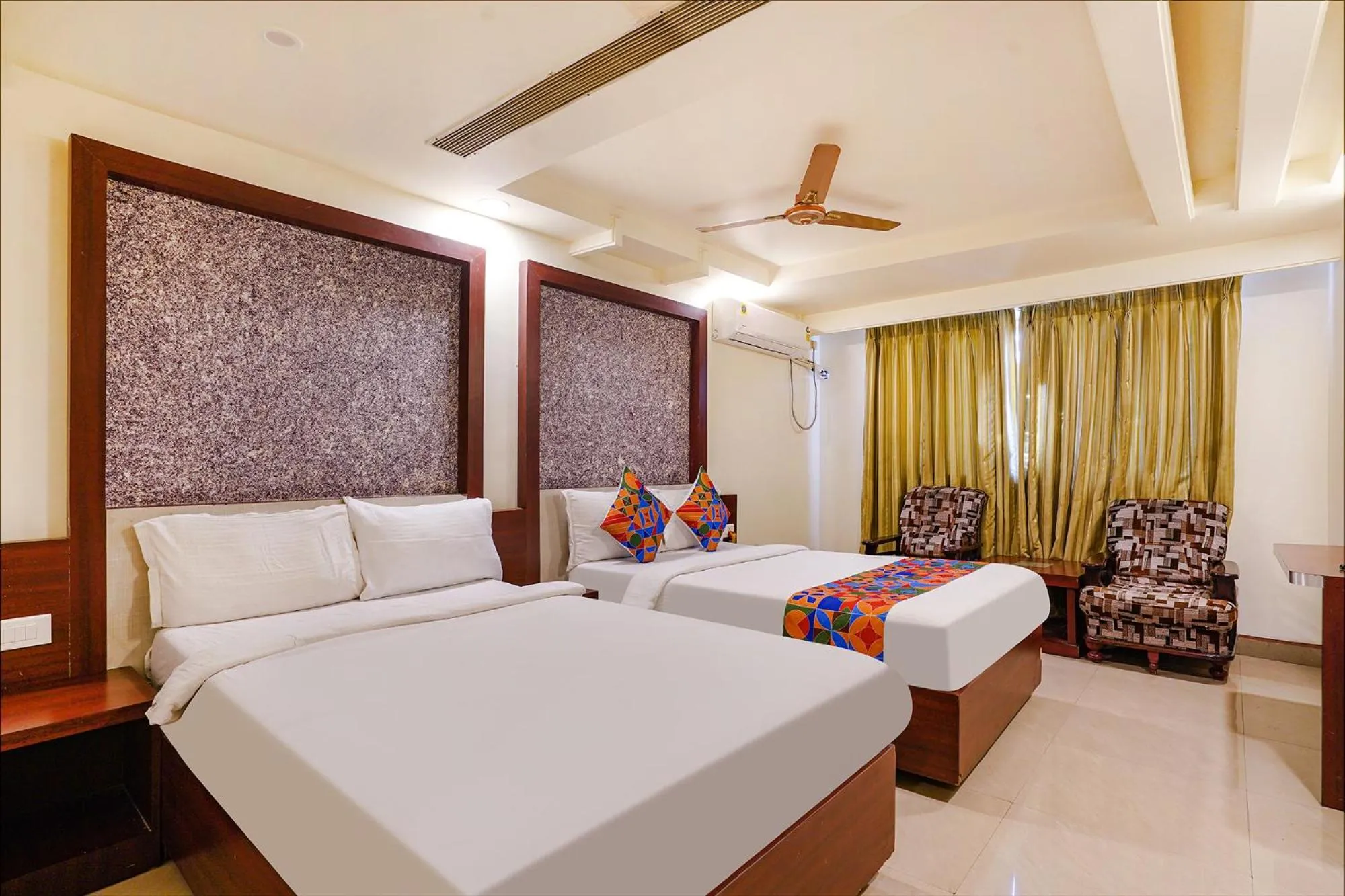 Bed in FabHotel Golden Way