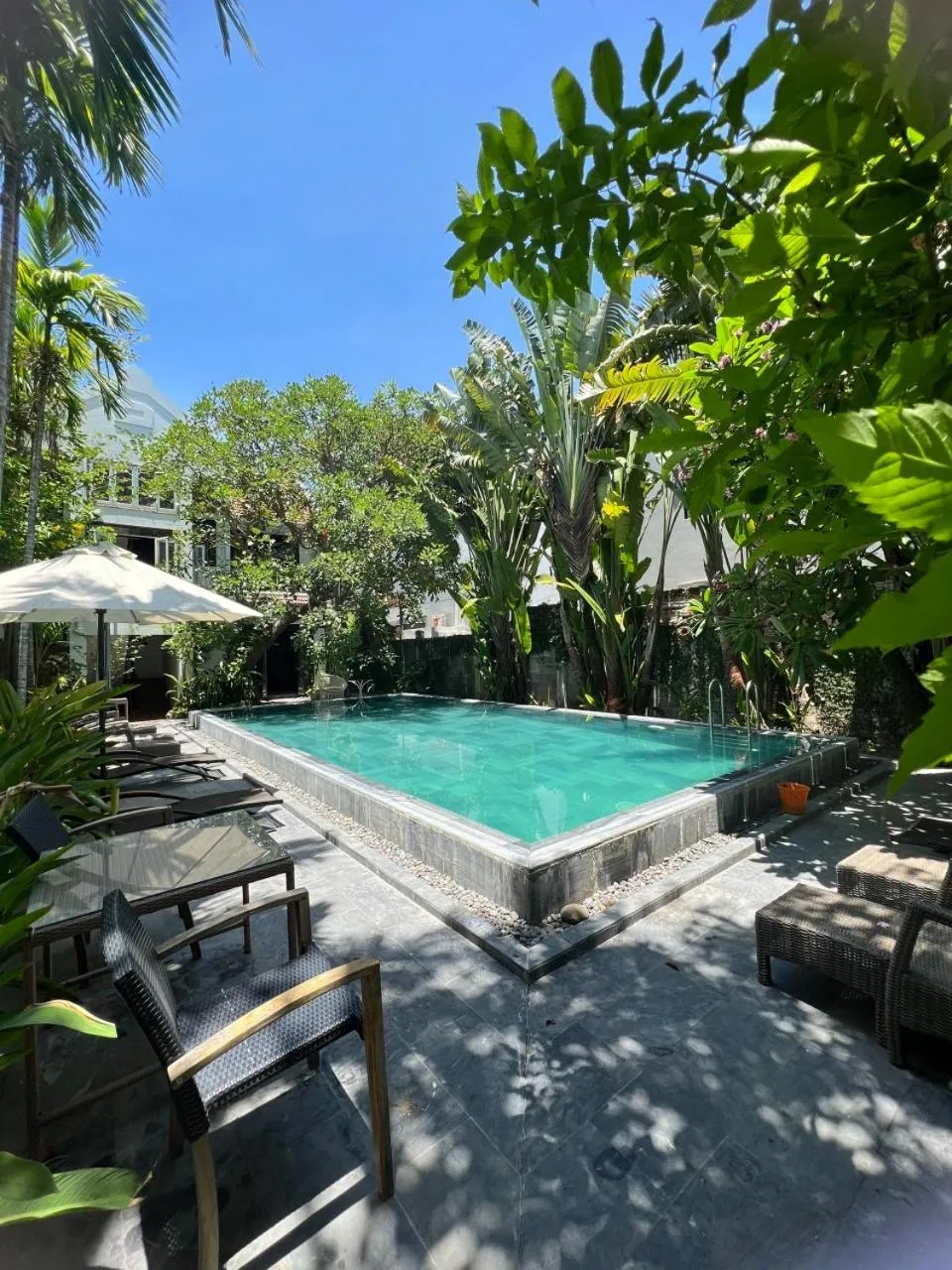 Pool view in East West Villa