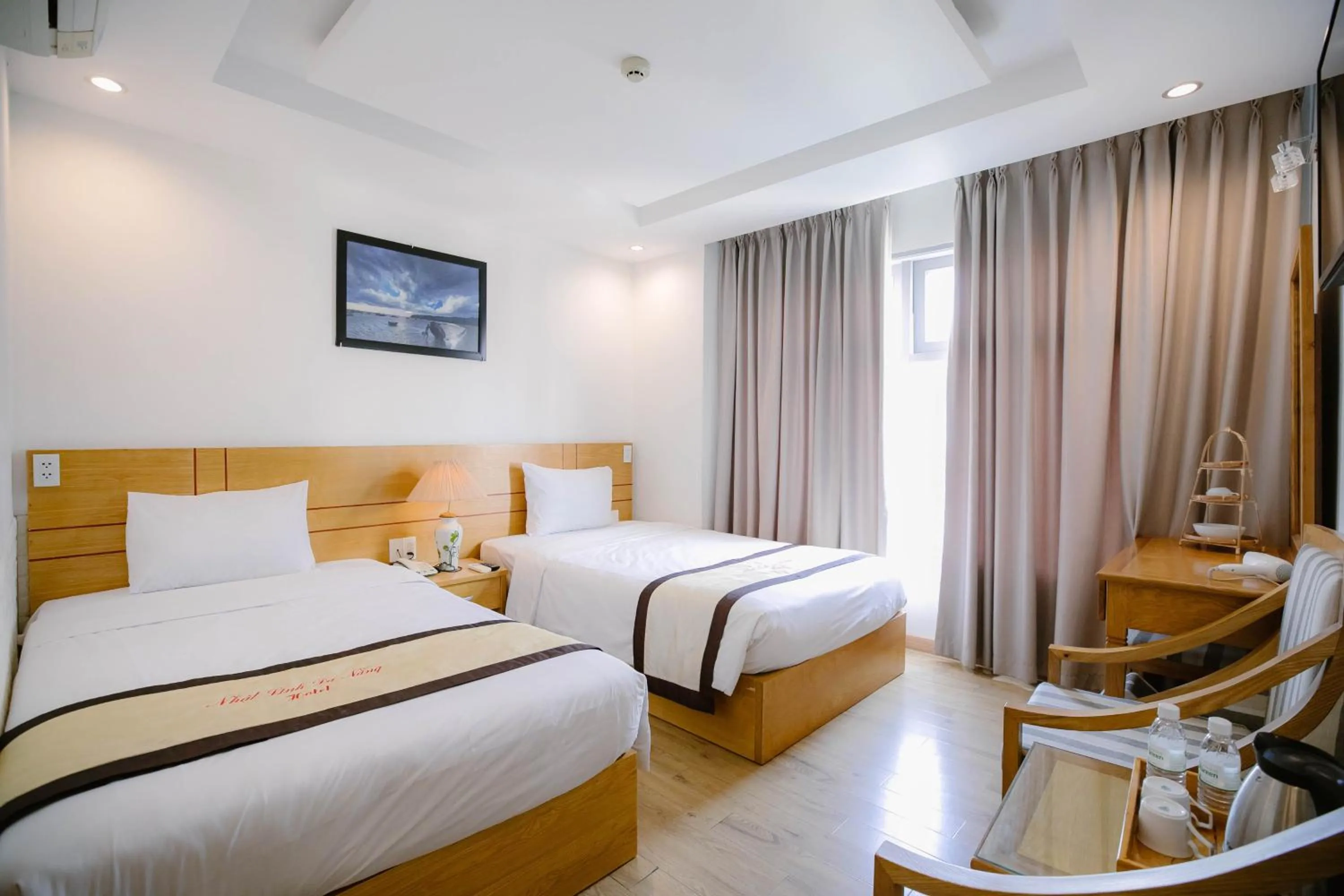 Bed in Nhat Linh Hotel & Suites Da Nang