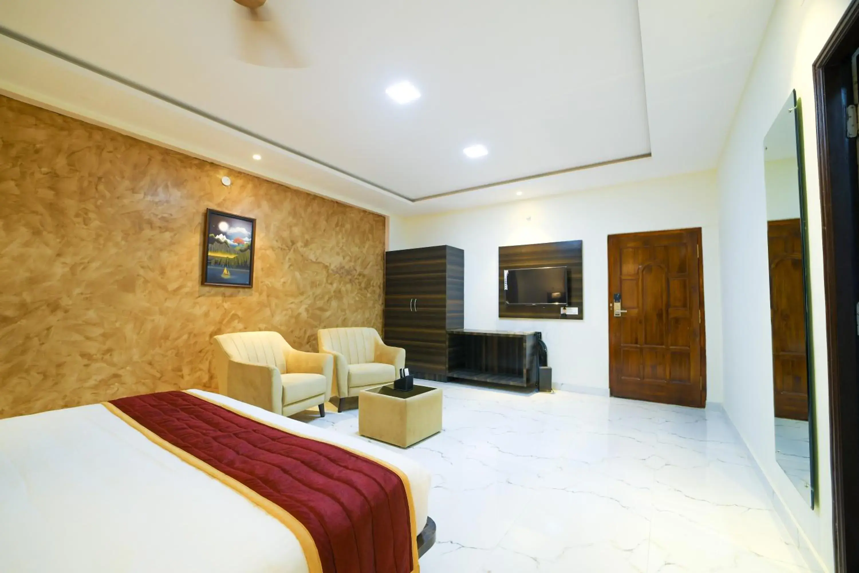 Bed in Hotel CN Windsor Chikmagaluru Bed in Hotel CN Windsor Chikmagaluru