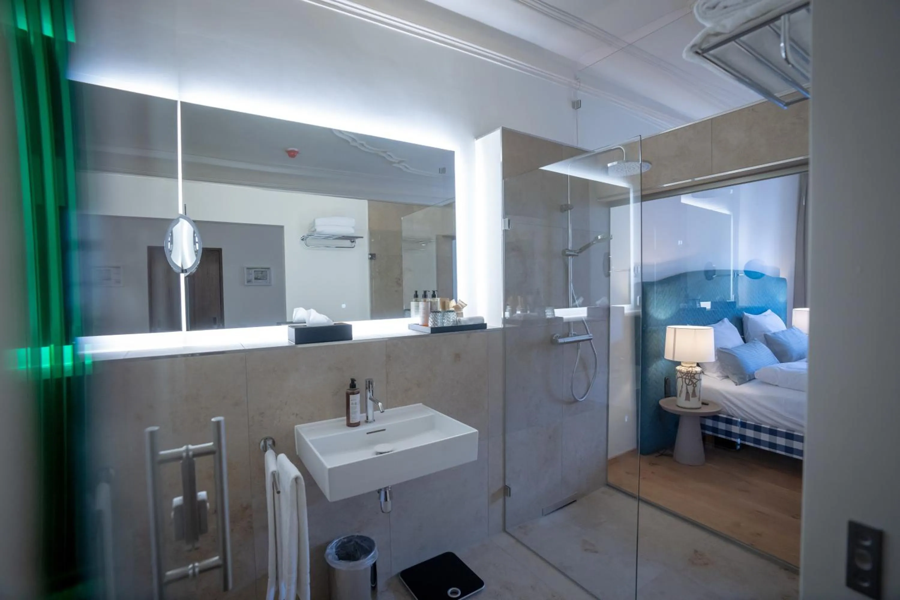 Bathroom, Bed in Maxim Suites by Elias Holl