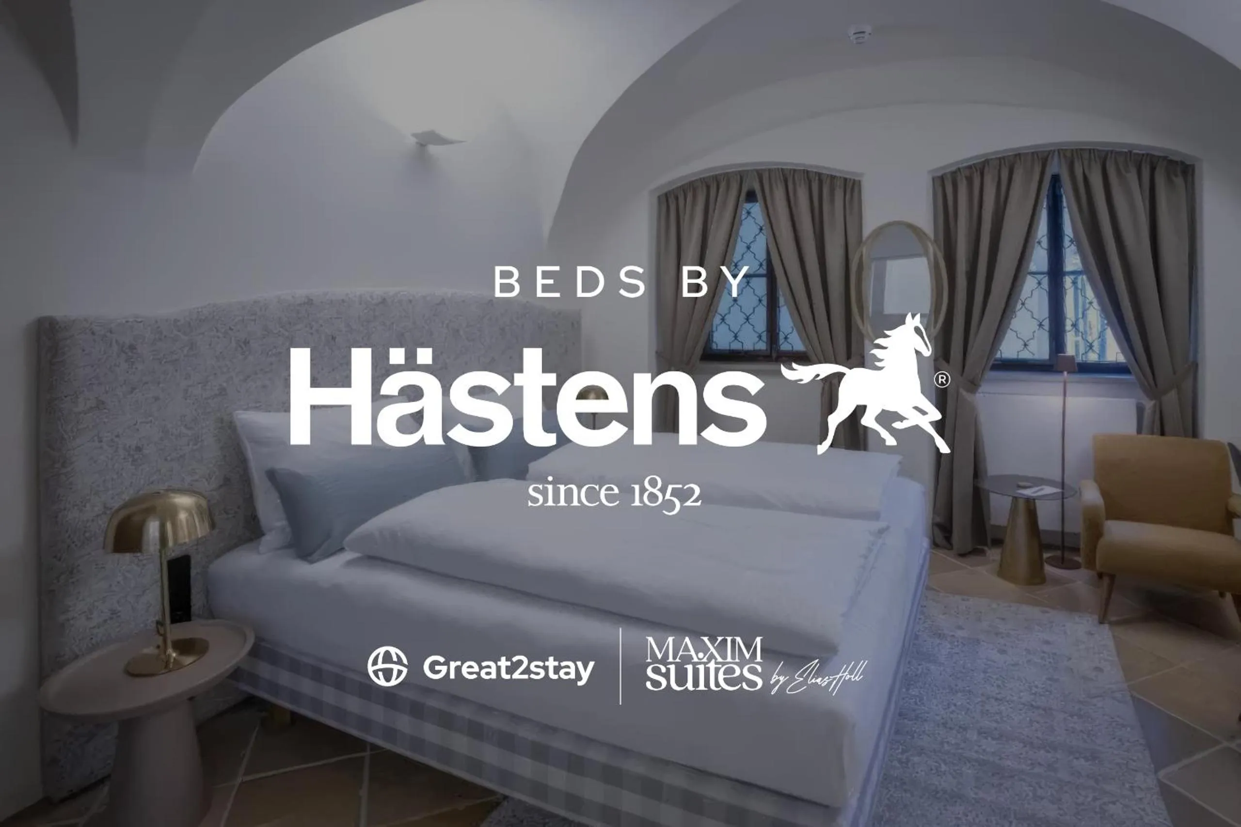 Bedroom, Bed in Maxim Suites by Elias Holl