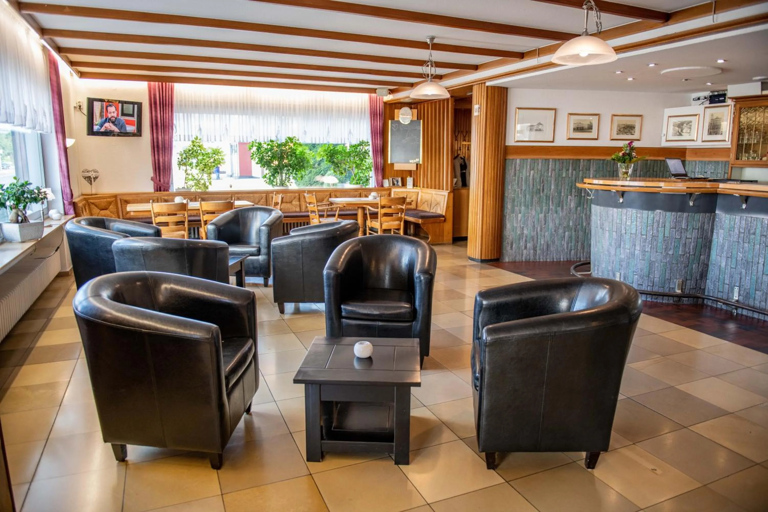 Lobby or reception in Hotel Zur Aue