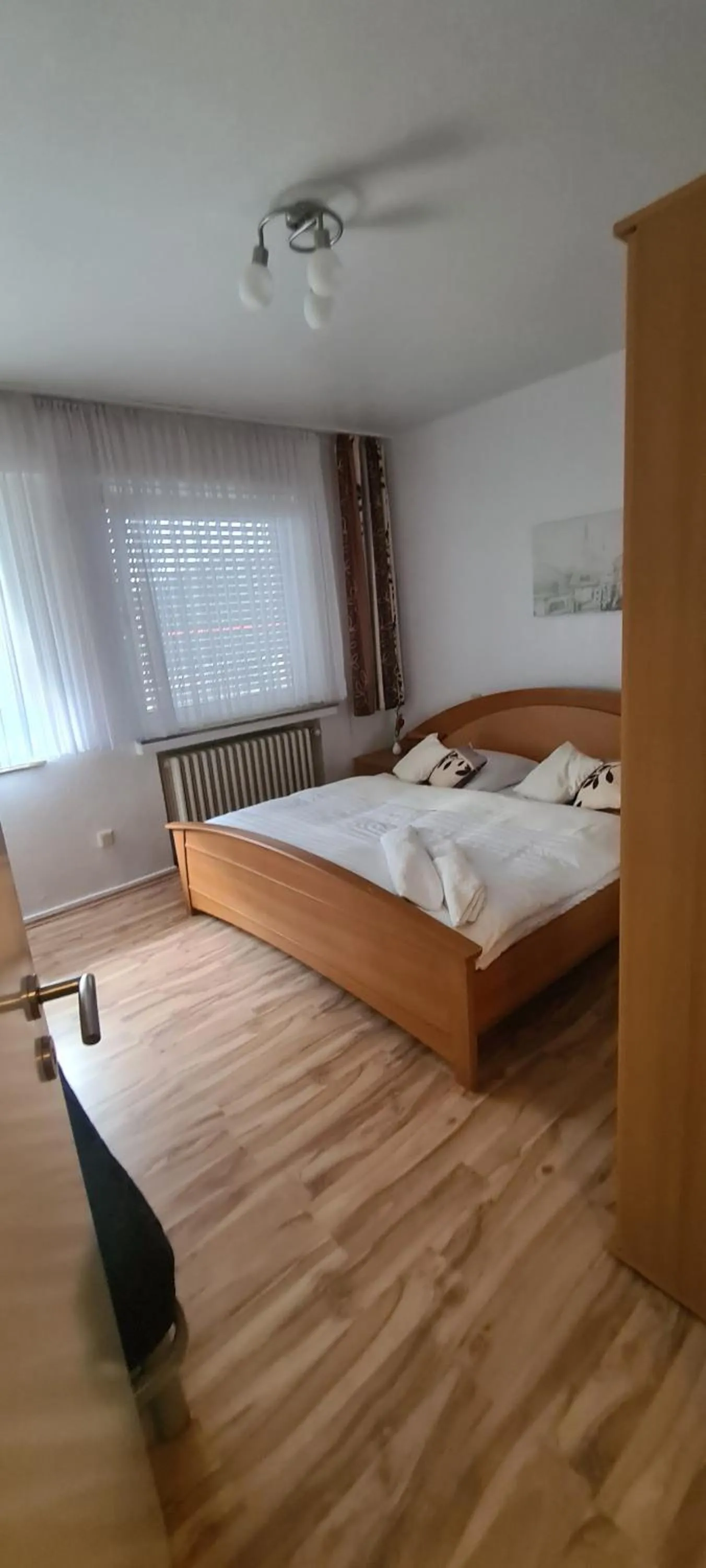 Bed in Hotel Zur Aue
