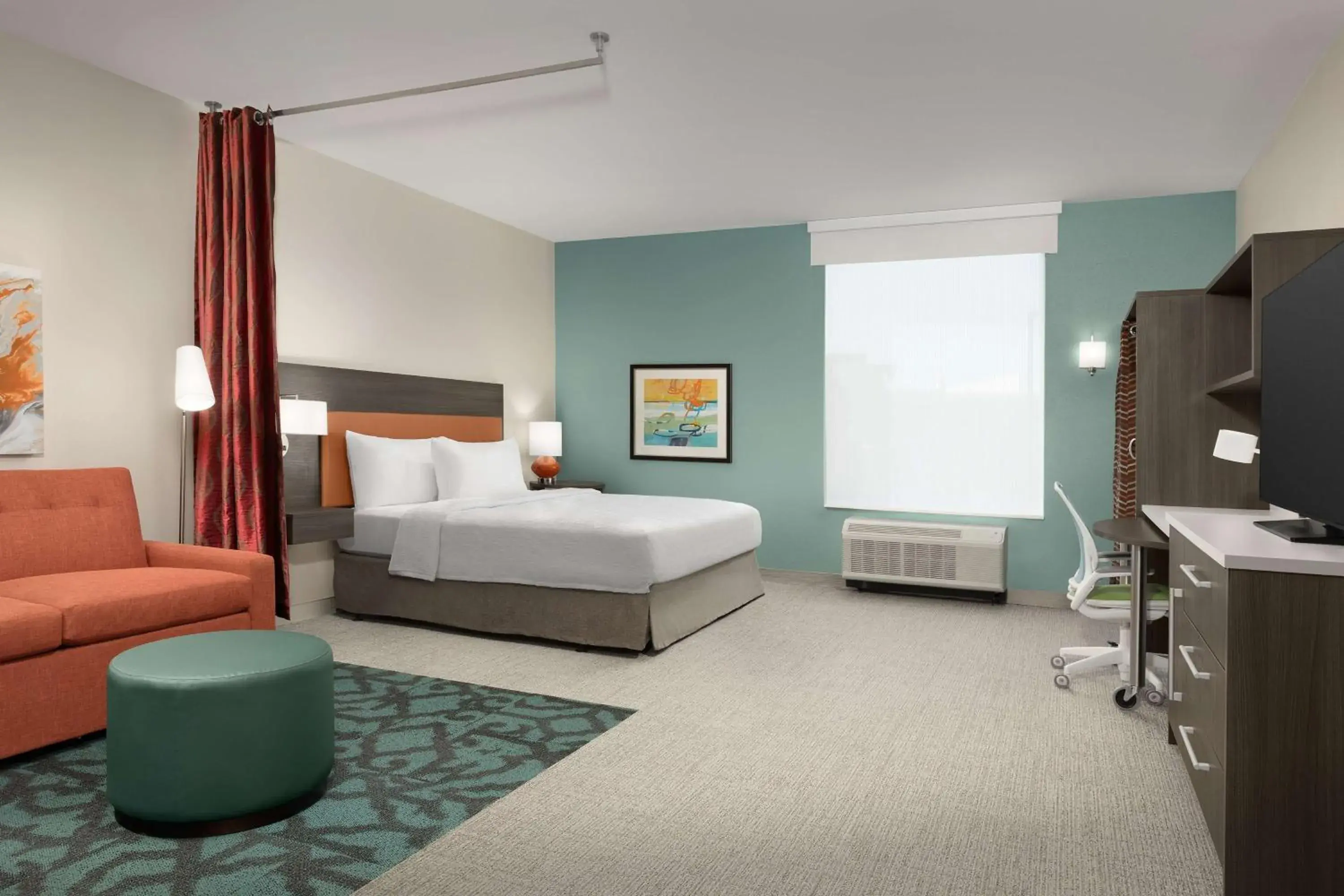 Living room, Bed in Home2 Suites By Hilton Abilene Southwest Living room, Bed in Home2 Suites By Hilton Abilene Southwest