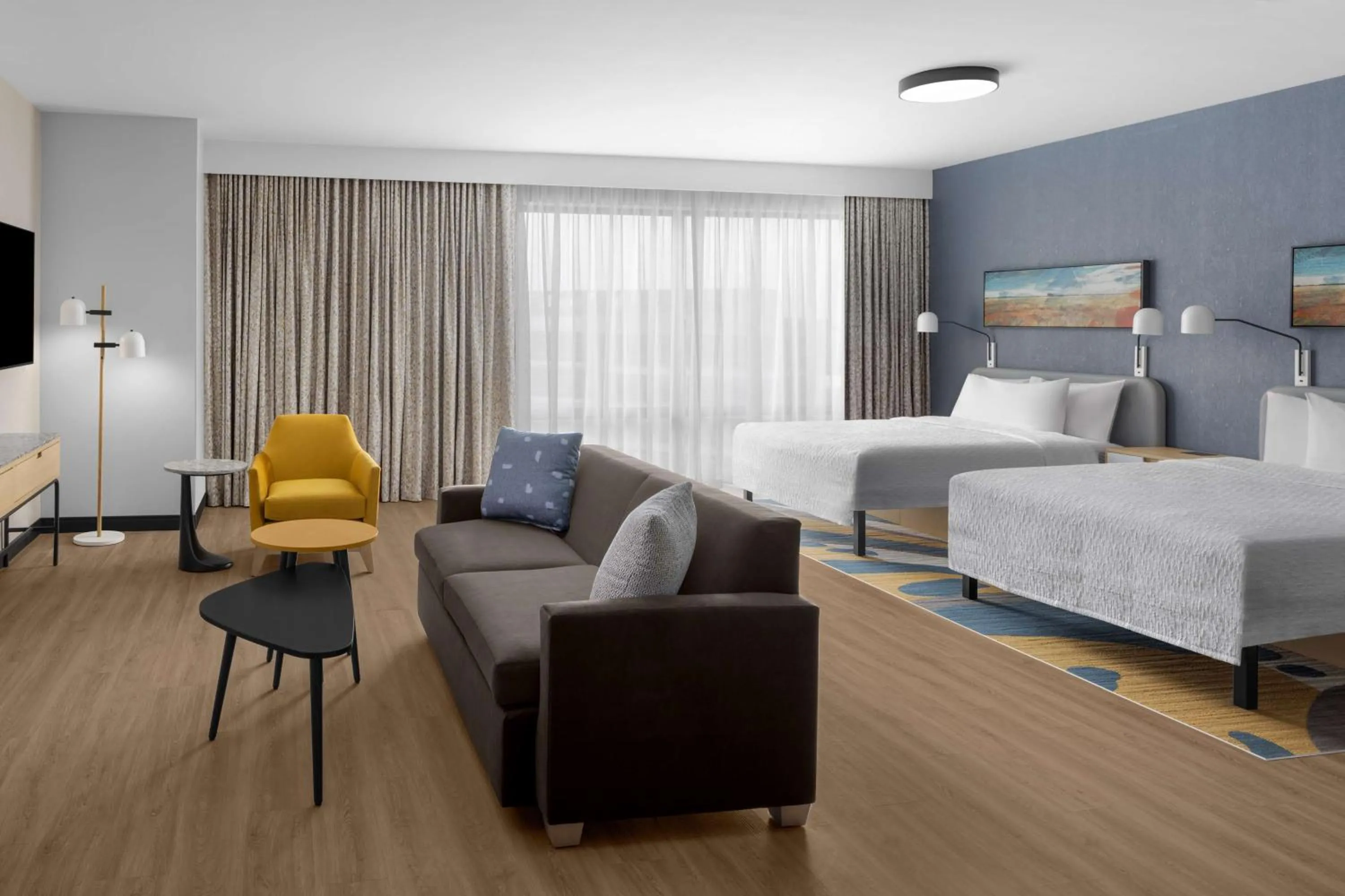 Bed in Homewood Suites By Hilton Grand Prairie At EpicCentral